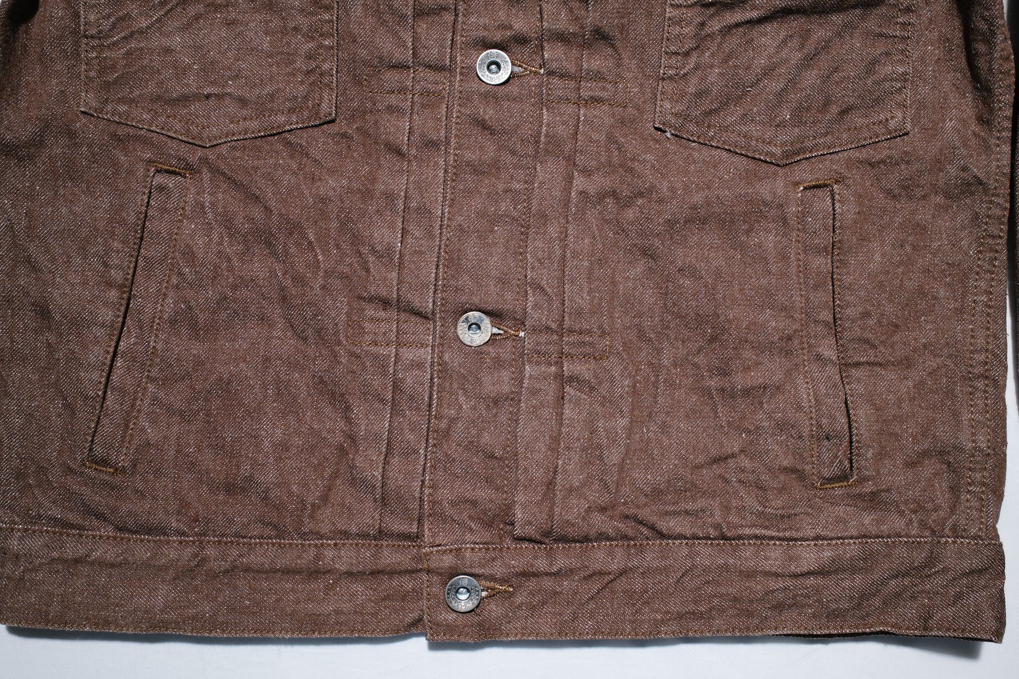 Samurai 15oz “Kanoko Brown” Modified Type 2 Denim Jacket