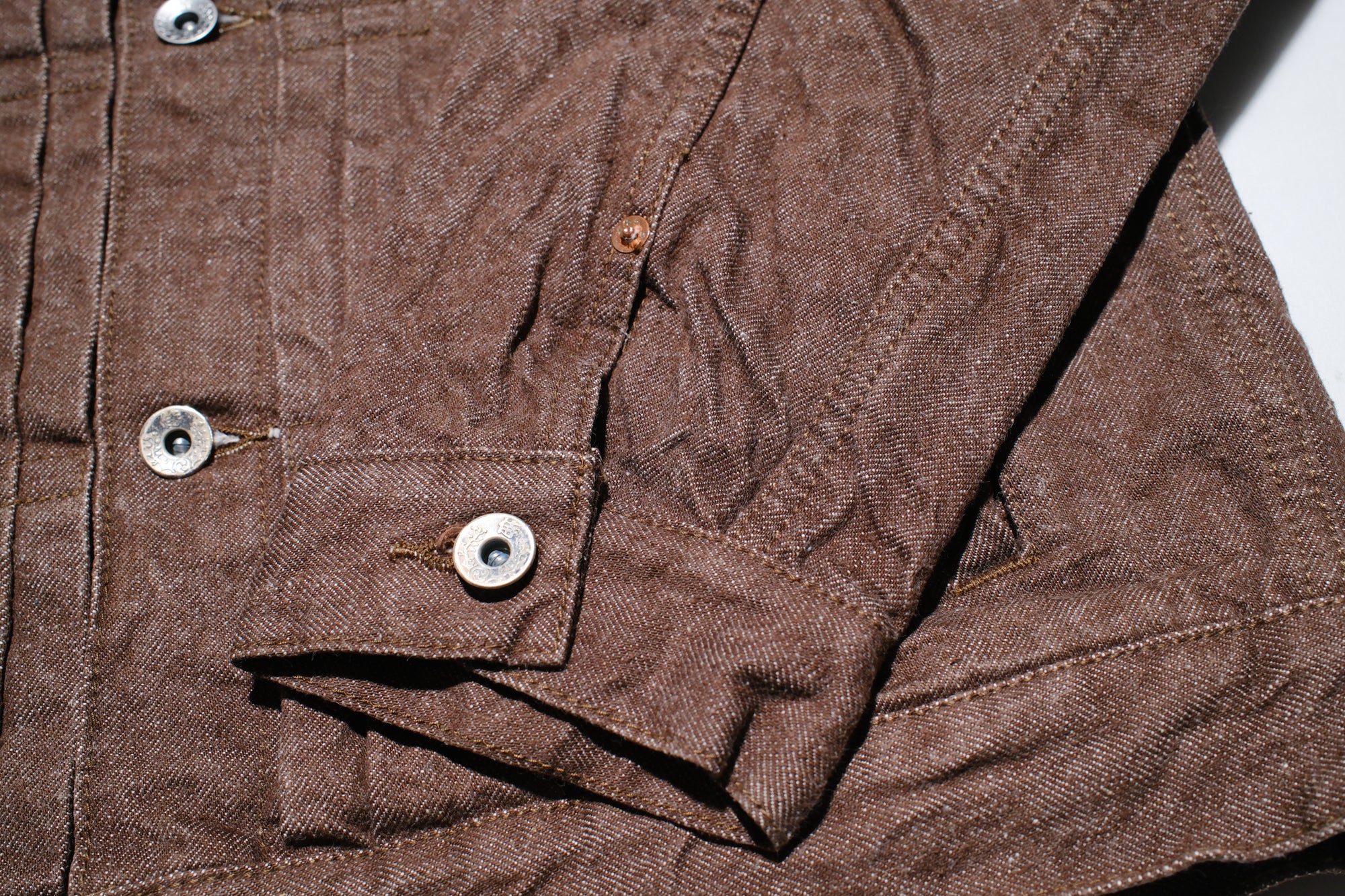 Samurai 15oz “Kanoko Brown” Modified Type 2 Denim Jacket