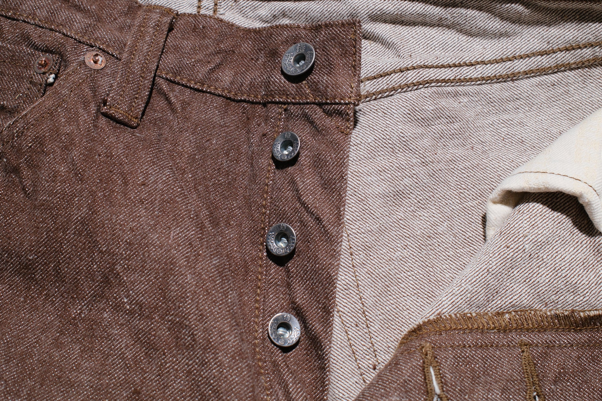Samurai 15oz “Kanoko Brown” S0150BRX Denim (Regular Straight Fit)