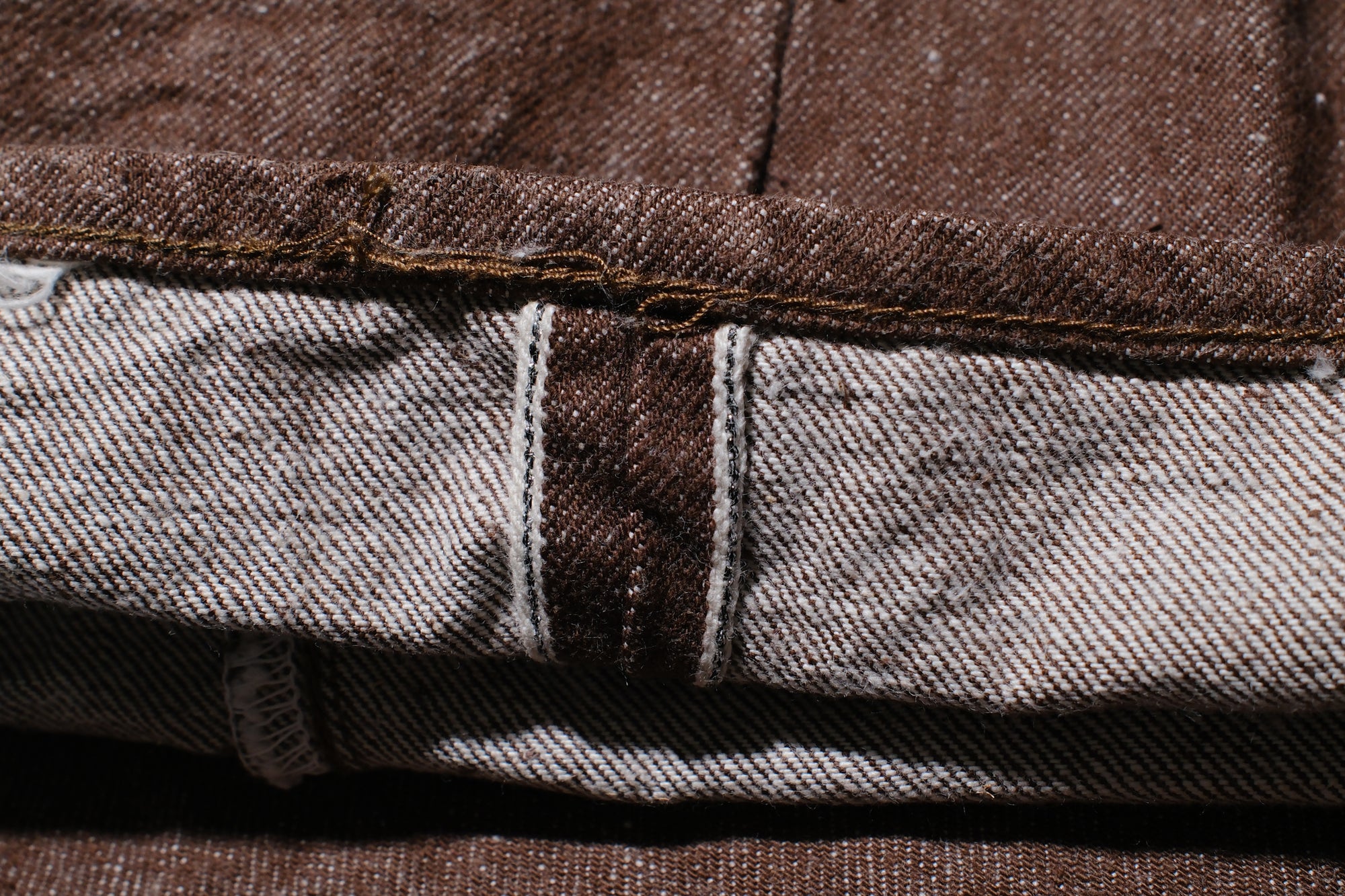 Samurai 15oz “Kanoko Brown” S0150BRX Denim (Regular Straight Fit)