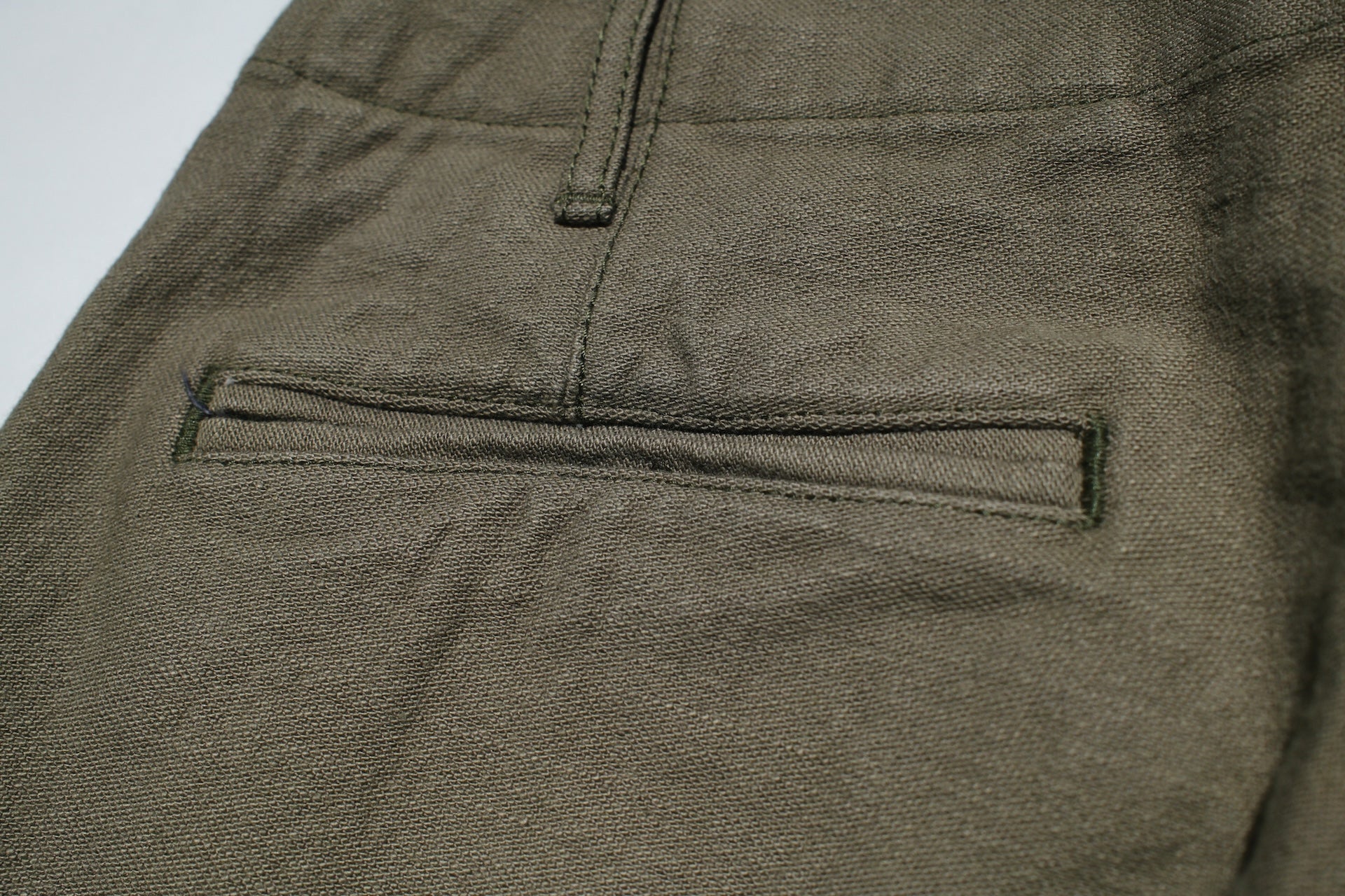 Samurai 15oz Selvage Back Satin Chinos (Vintage Olive)
