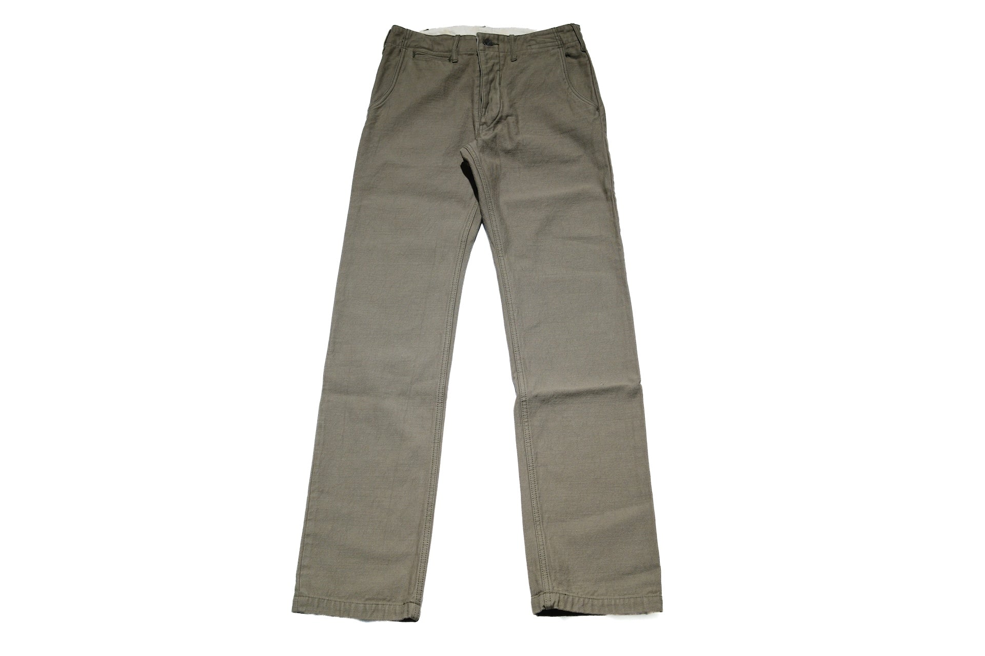 Samurai 15oz Selvage Back Satin Chinos (Vintage Olive)