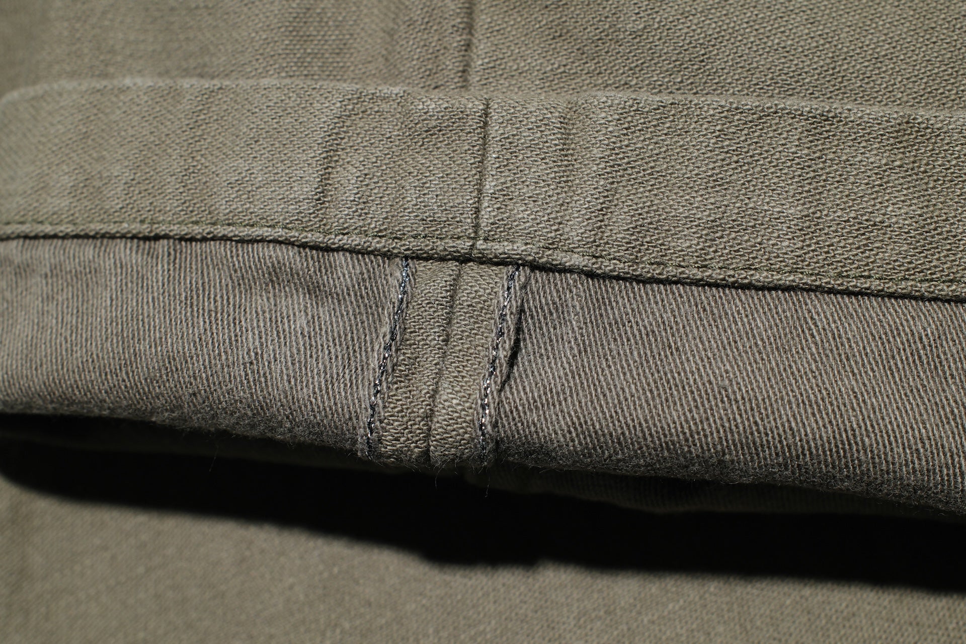 Samurai 15oz Selvage Back Satin Chinos (Vintage Olive)
