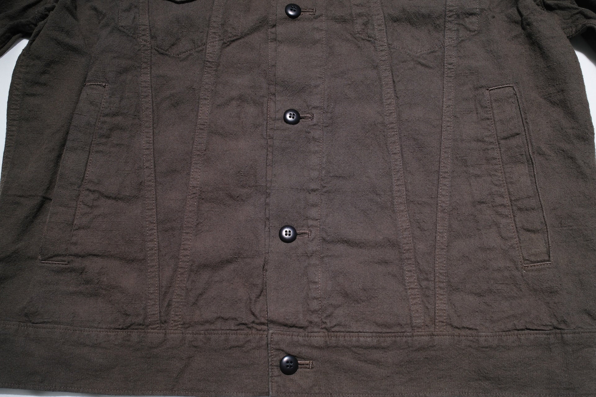 Samurai 10oz Tropical Weather Dobby Trucker Jacket (Sumi Black)