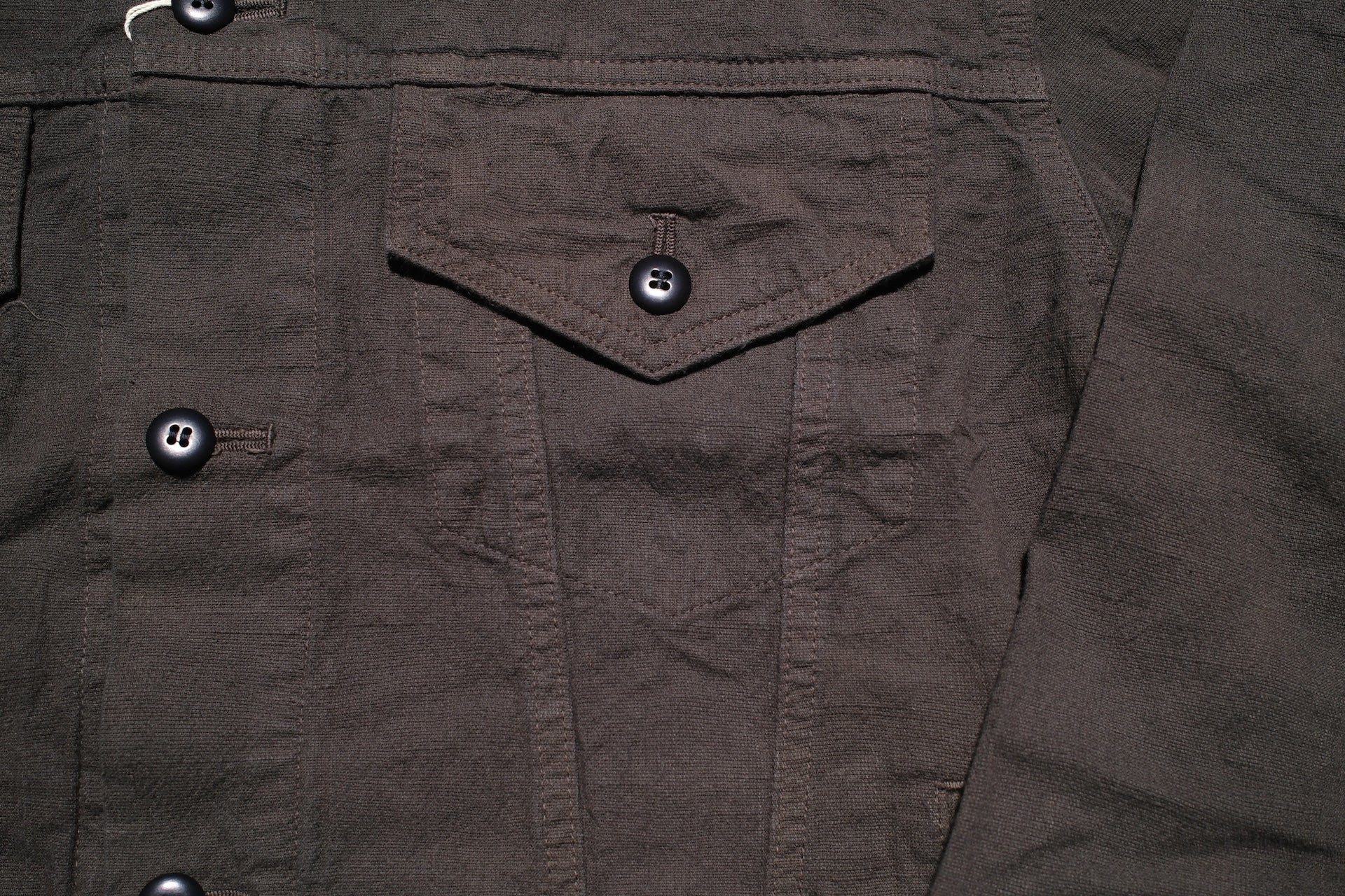 Samurai 10oz Tropical Weather Dobby Trucker Jacket (Sumi Black)