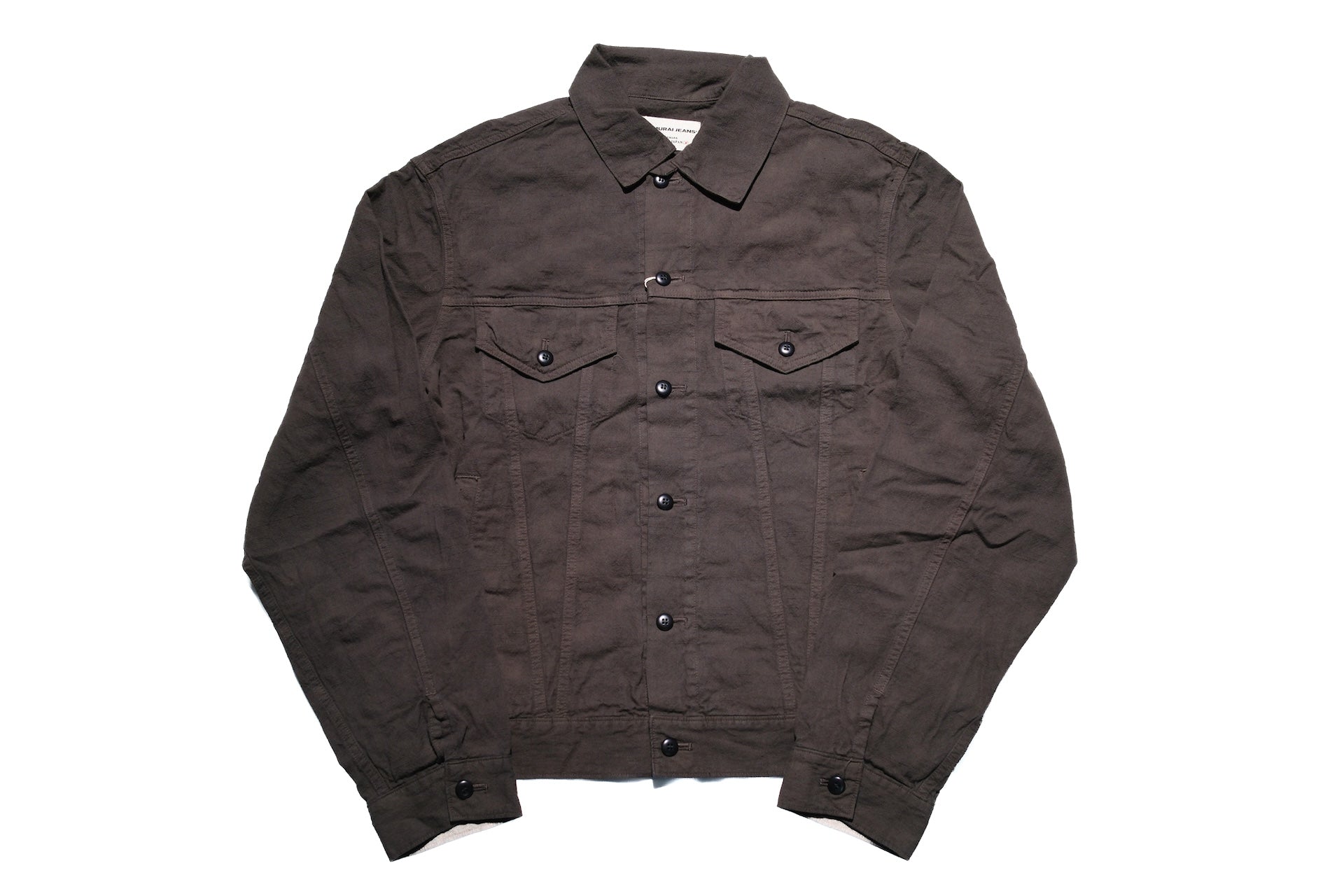 Samurai 10oz Tropical Weather Dobby Trucker Jacket (Sumi Black)
