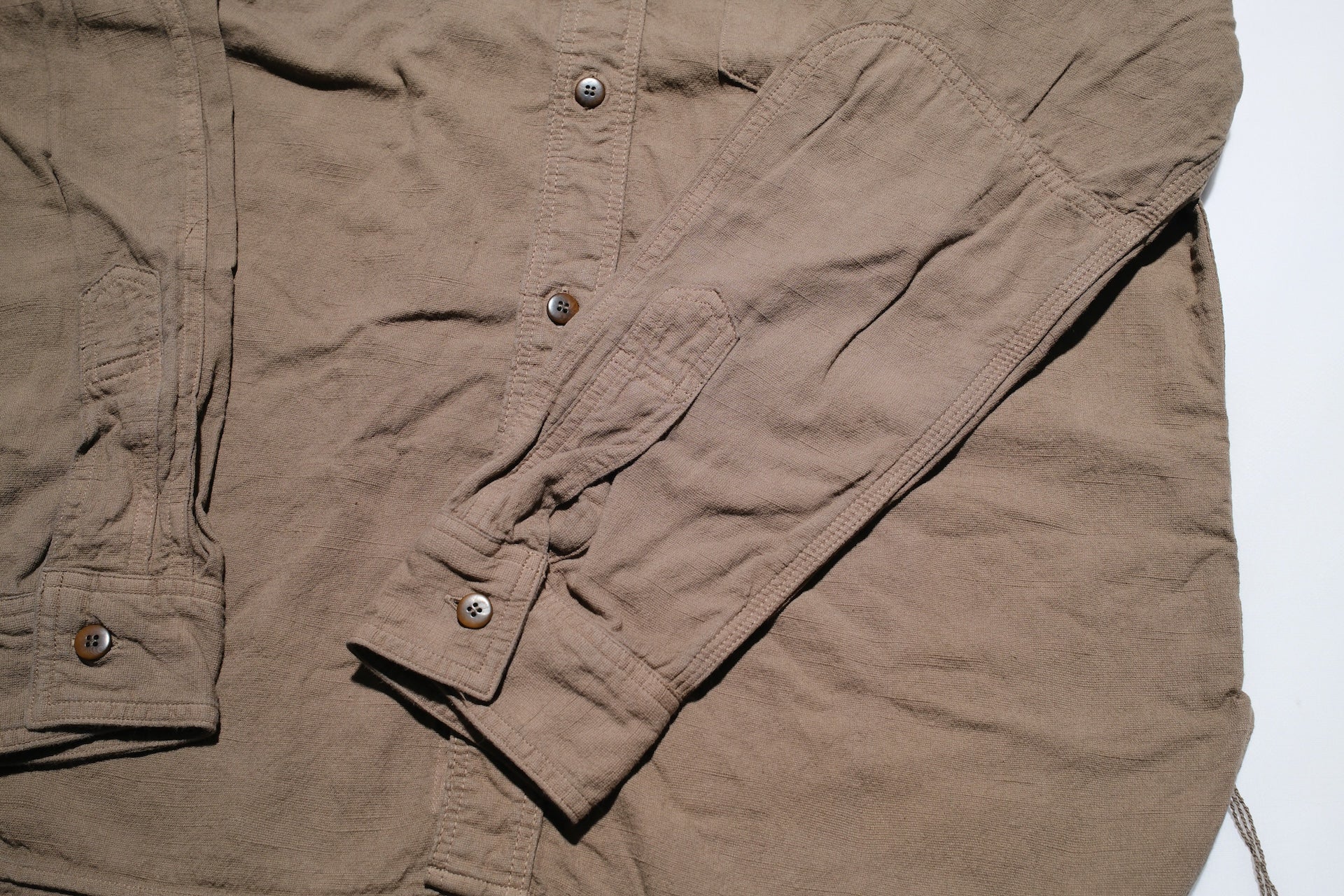 Samurai 10oz Tropical Weather Dobby “Overseas Edition” Military Shirt (Olive)