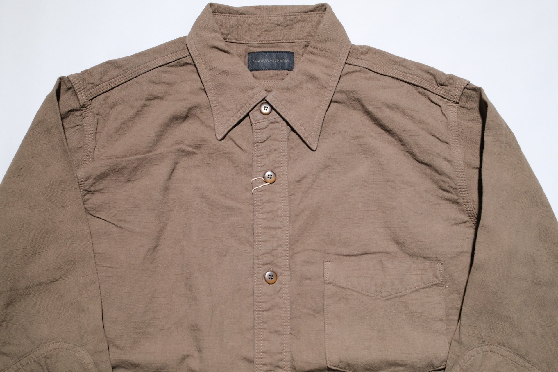 Samurai 10oz Tropical Weather Dobby “Overseas Edition” Military Shirt (Olive)