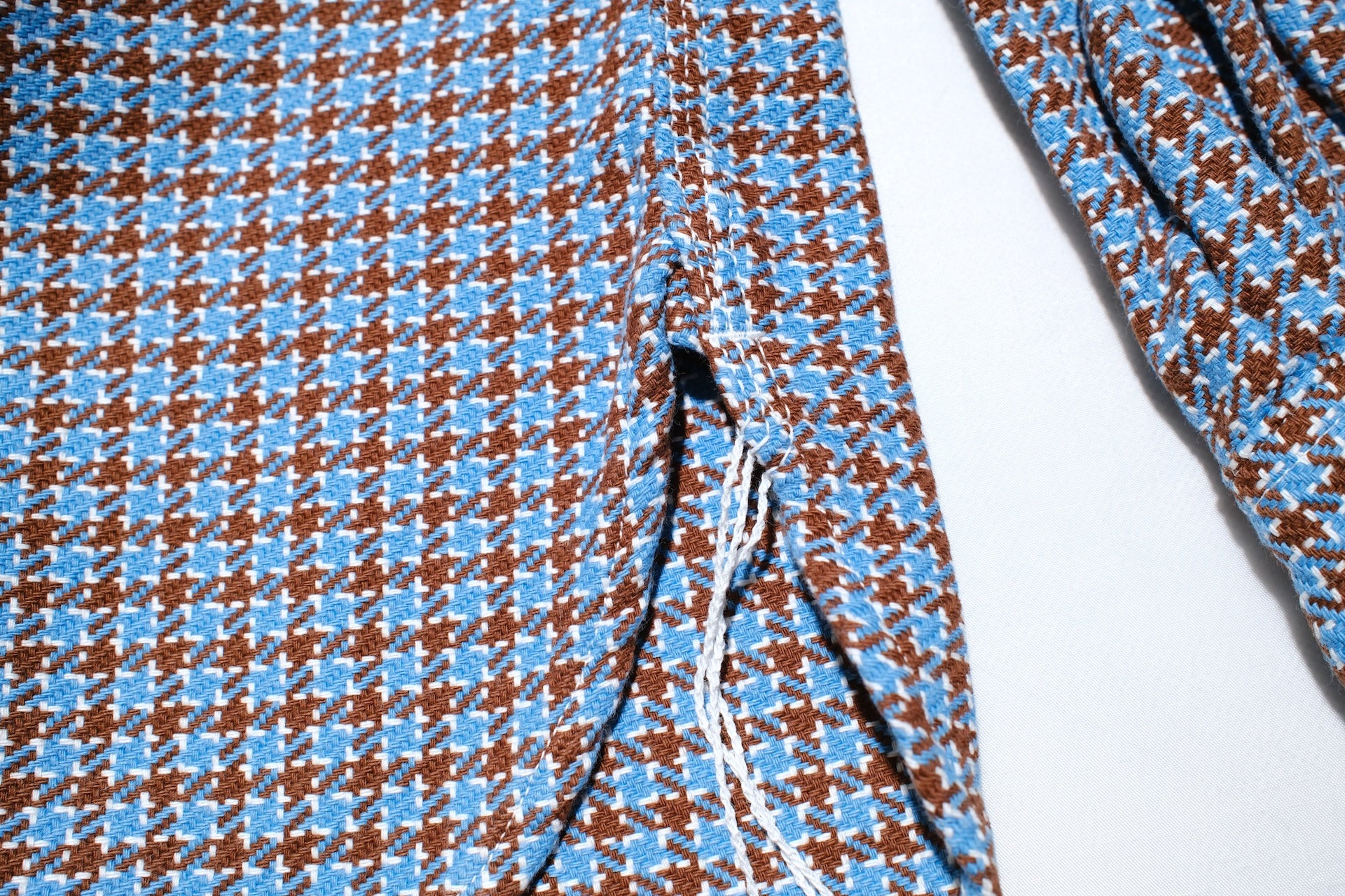 Samurai Indigo Dyed Heavyweight “Overseas Edition” Flannel Workshirt (Cheese Brown)