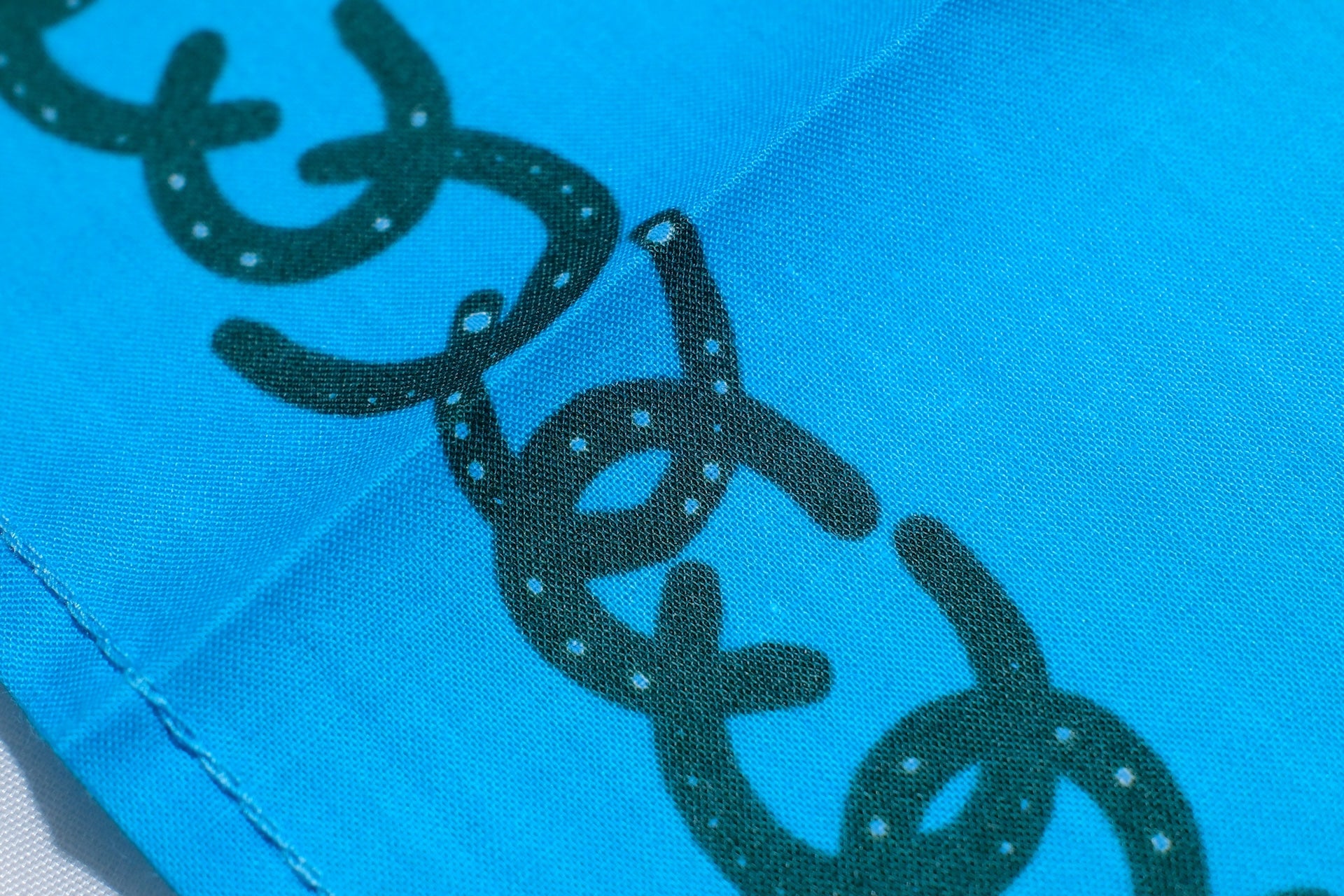 Samurai “Chains of Horses” Bandana  (Turquoise)