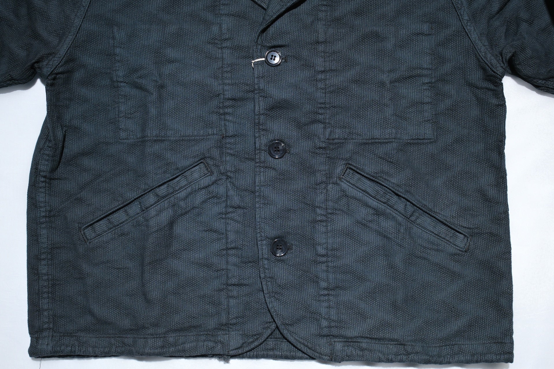 Samurai "All-Seasons" Jagged Deck Cloth Coach Jacket (Sumi Black)
