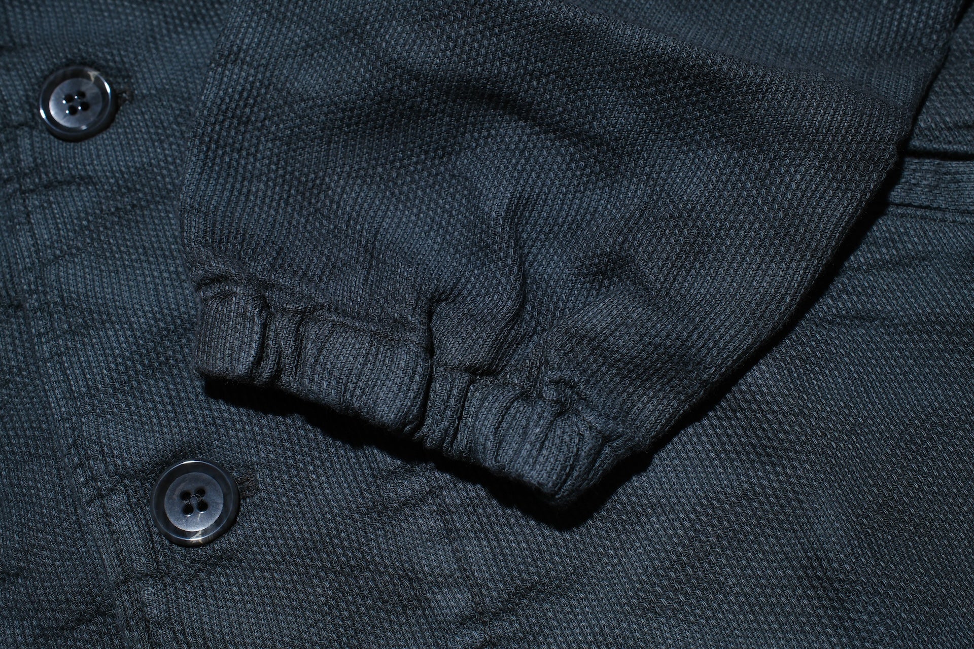Samurai "All-Seasons" Jagged Deck Cloth Coach Jacket (Sumi Black)