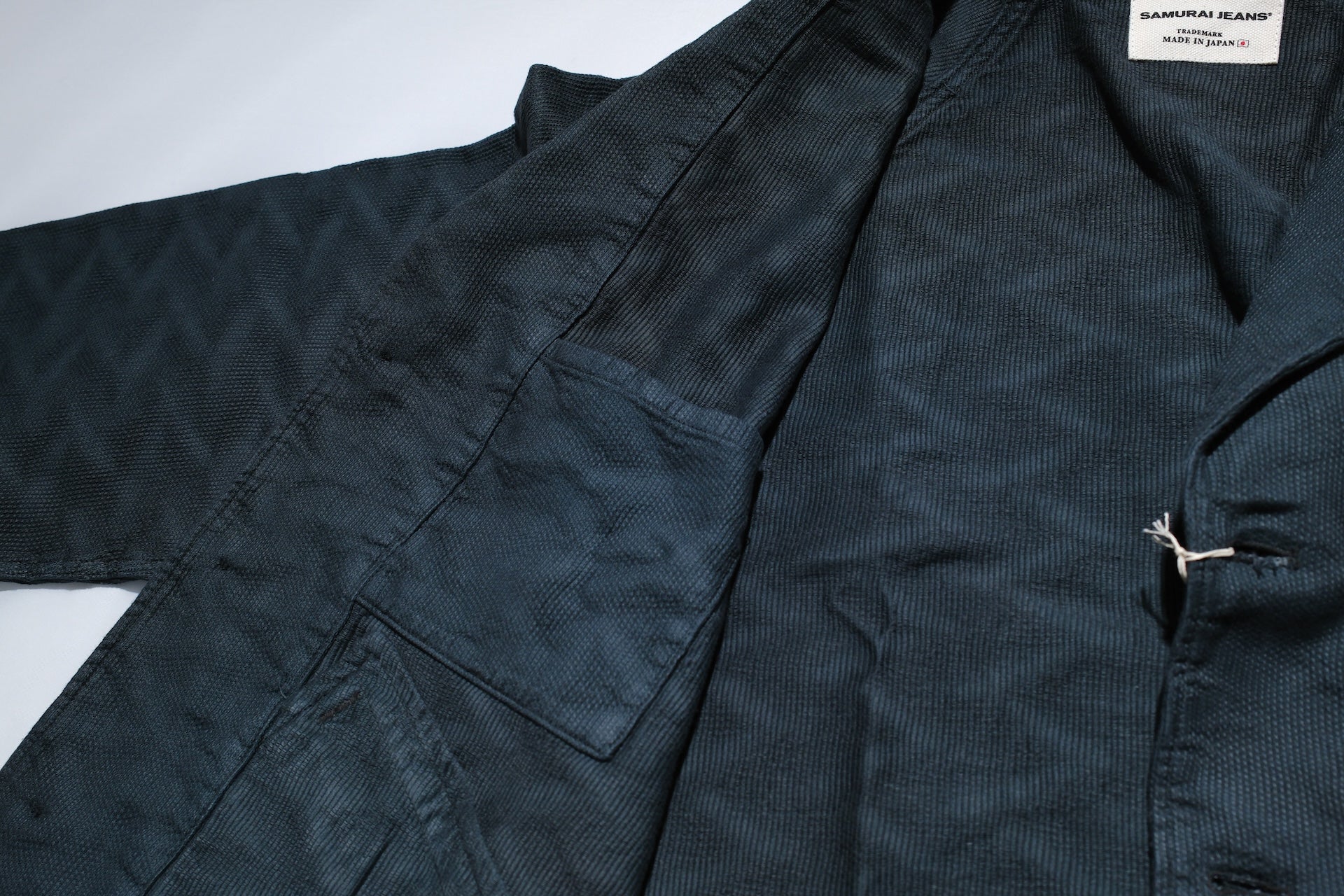 Samurai "All-Seasons" Jagged Deck Cloth Coach Jacket (Sumi Black)