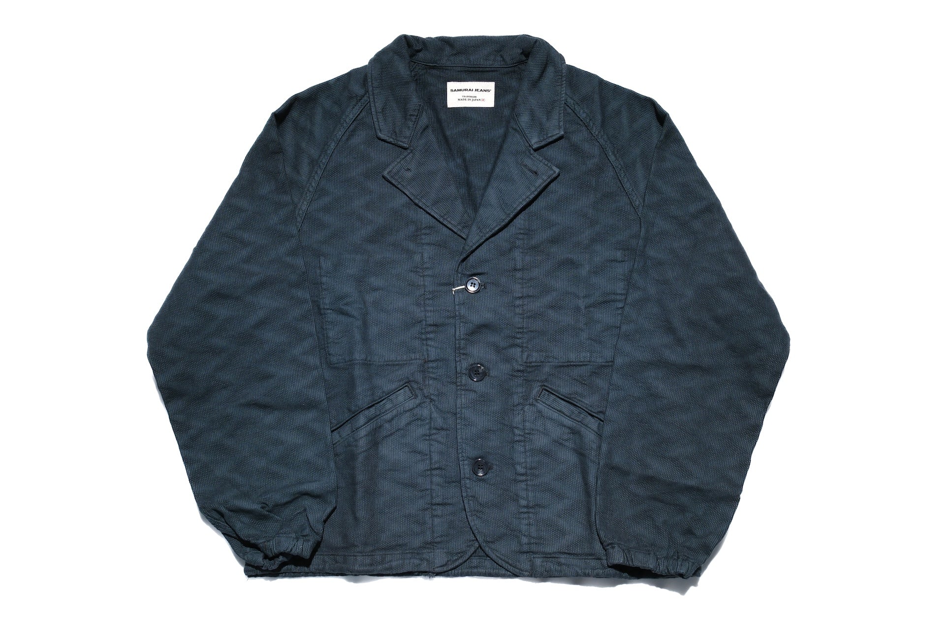 Samurai "All-Seasons" Jagged Deck Cloth Coach Jacket (Sumi Black)