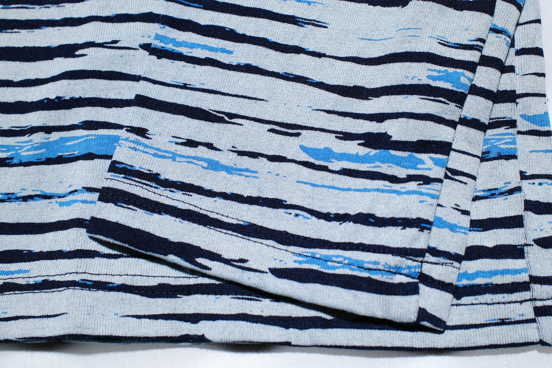 Samurai 6oz Indigo Dyed “Aizome Drift” L/S Border Tee