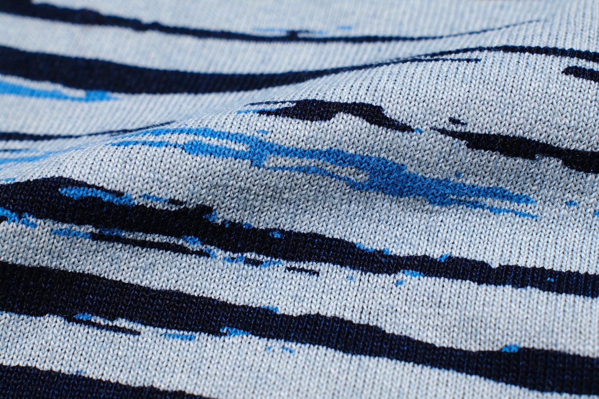 Samurai 6oz Indigo Dyed “Aizome Drift” L/S Border Tee