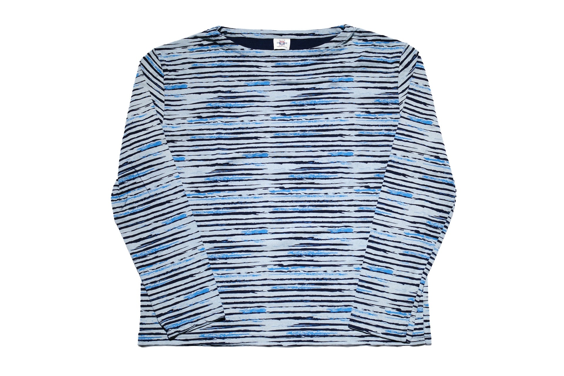 Samurai 6oz Indigo Dyed “Aizome Drift” L/S Border Tee