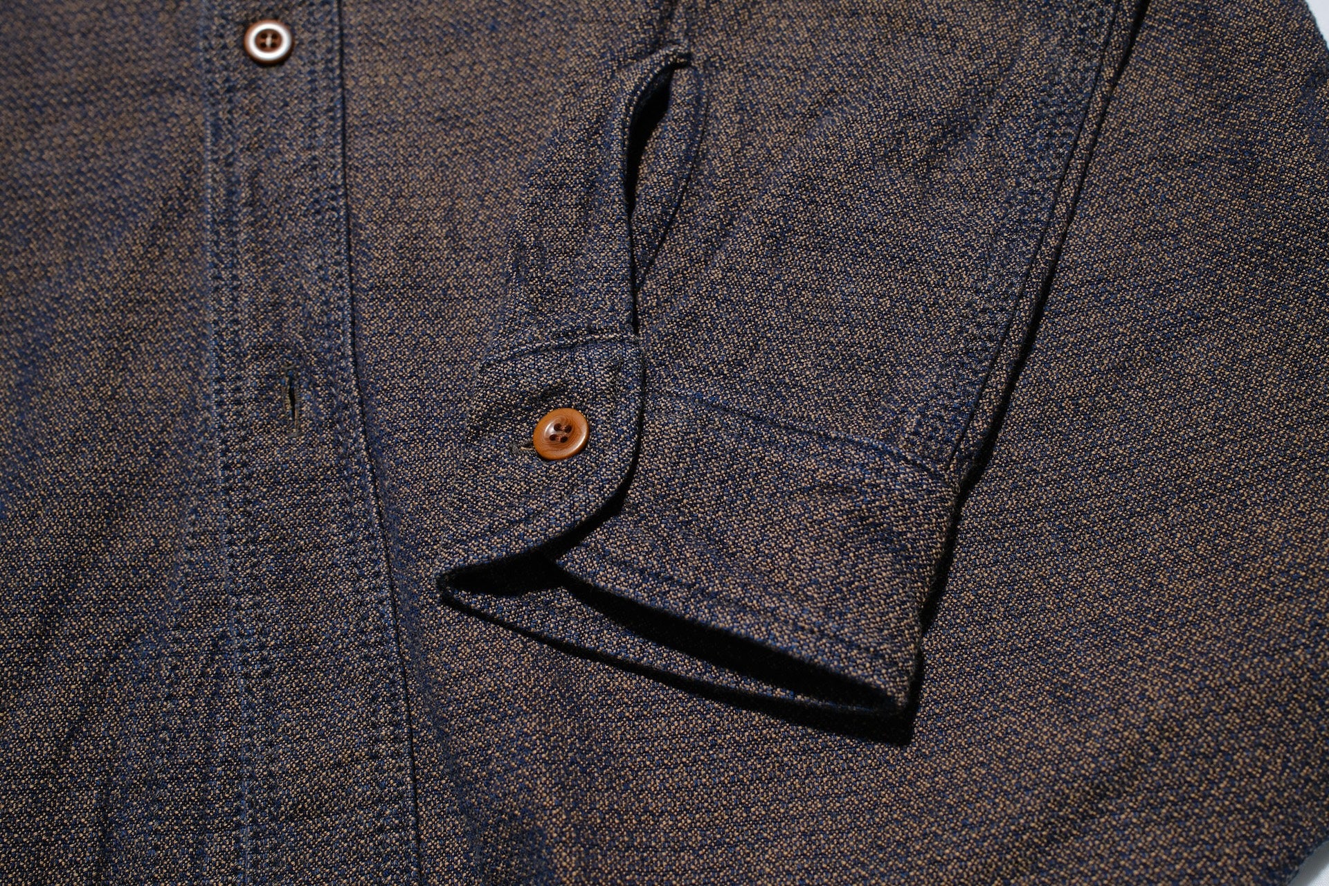 Samurai 10oz “Konako Ai-Madara” Sashiko “Overseas Edition” Work Shirt