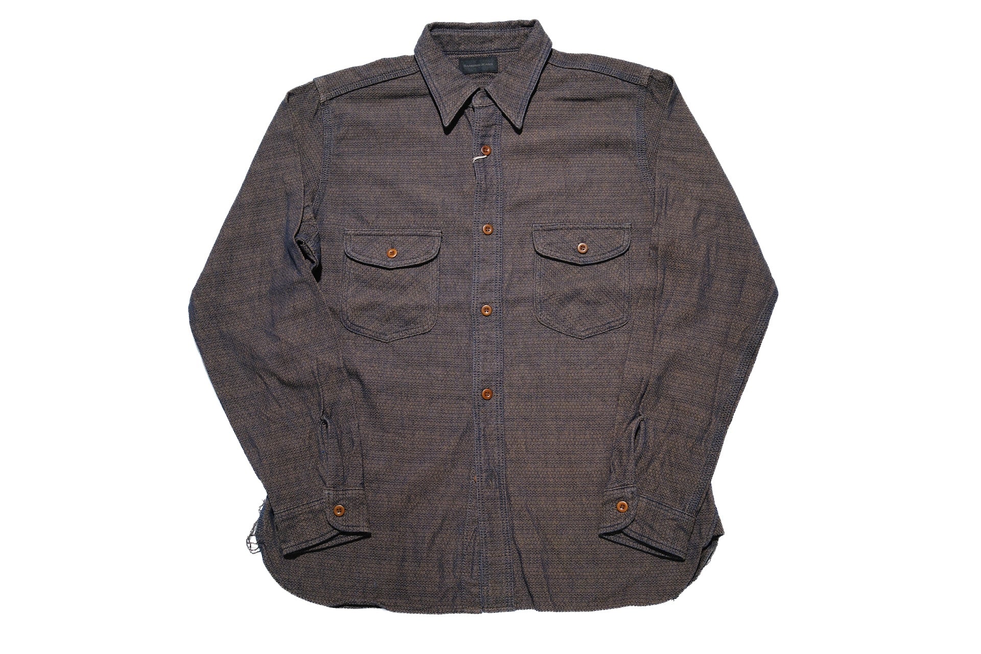 Samurai 10oz “Konako Ai-Madara” Sashiko “Overseas Edition” Work Shirt