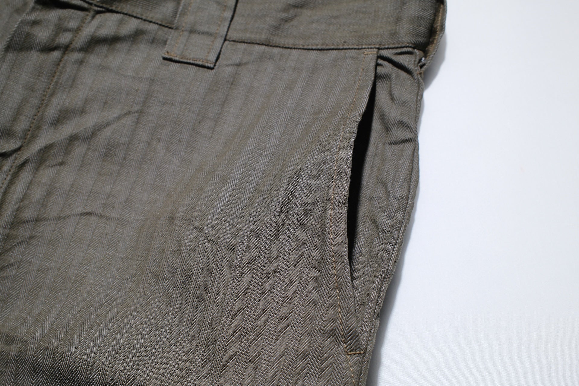 Samurai 13oz HBT Denim Work Shorts (Olive)