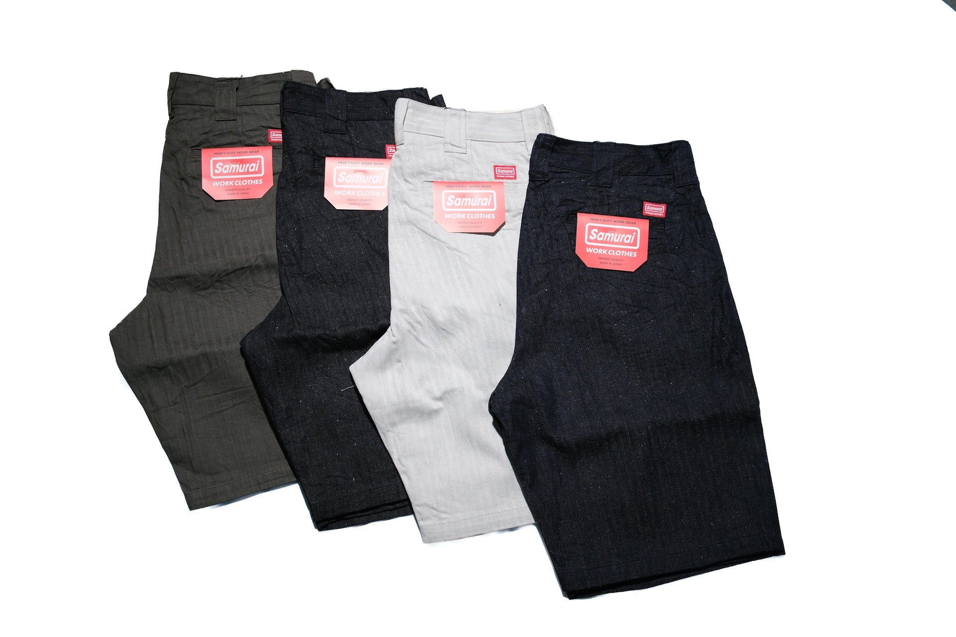Samurai 13oz HBT Denim Work Shorts (Indigo)