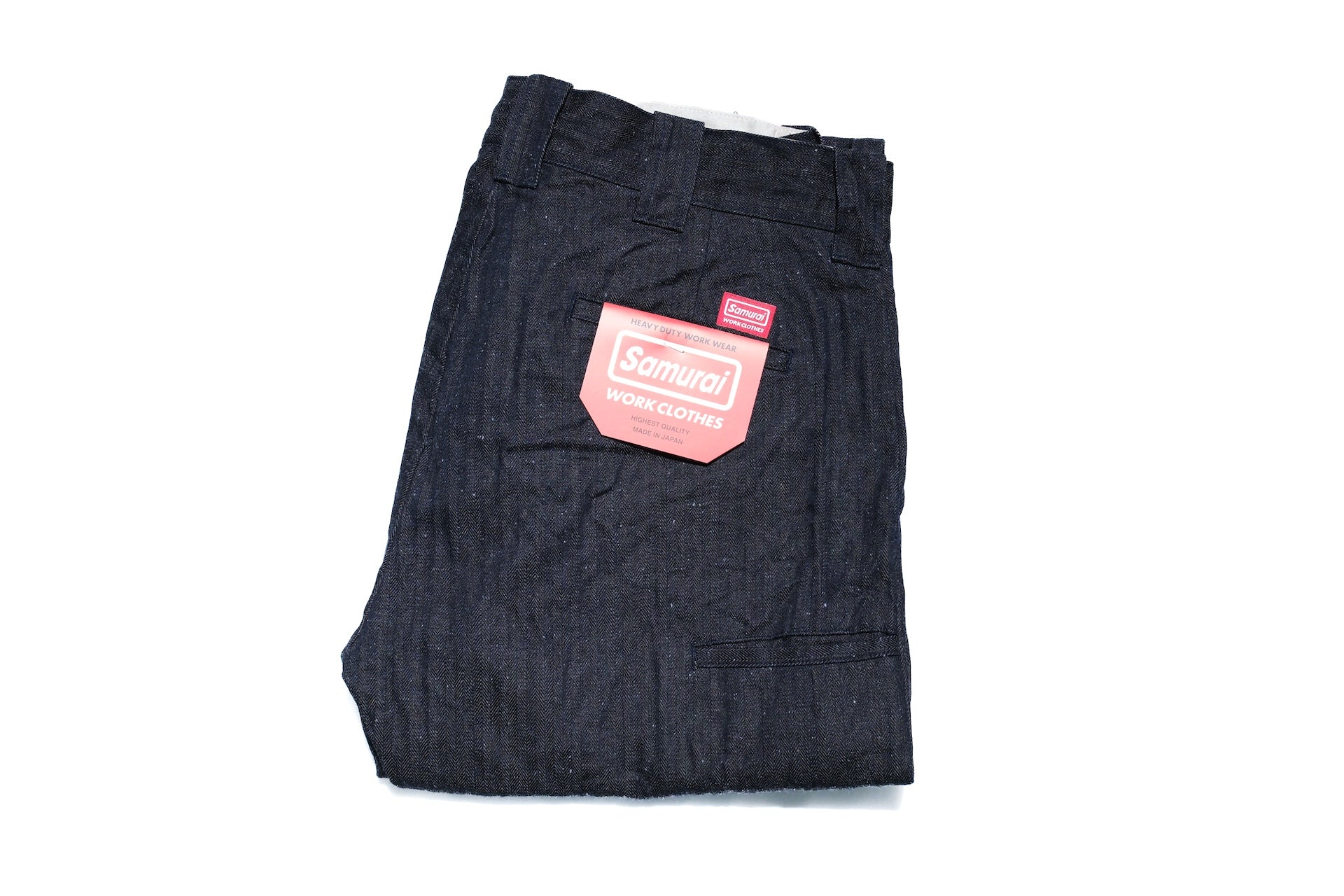 Samurai 13oz HBT Denim Double-Knee Work Pants (Black)