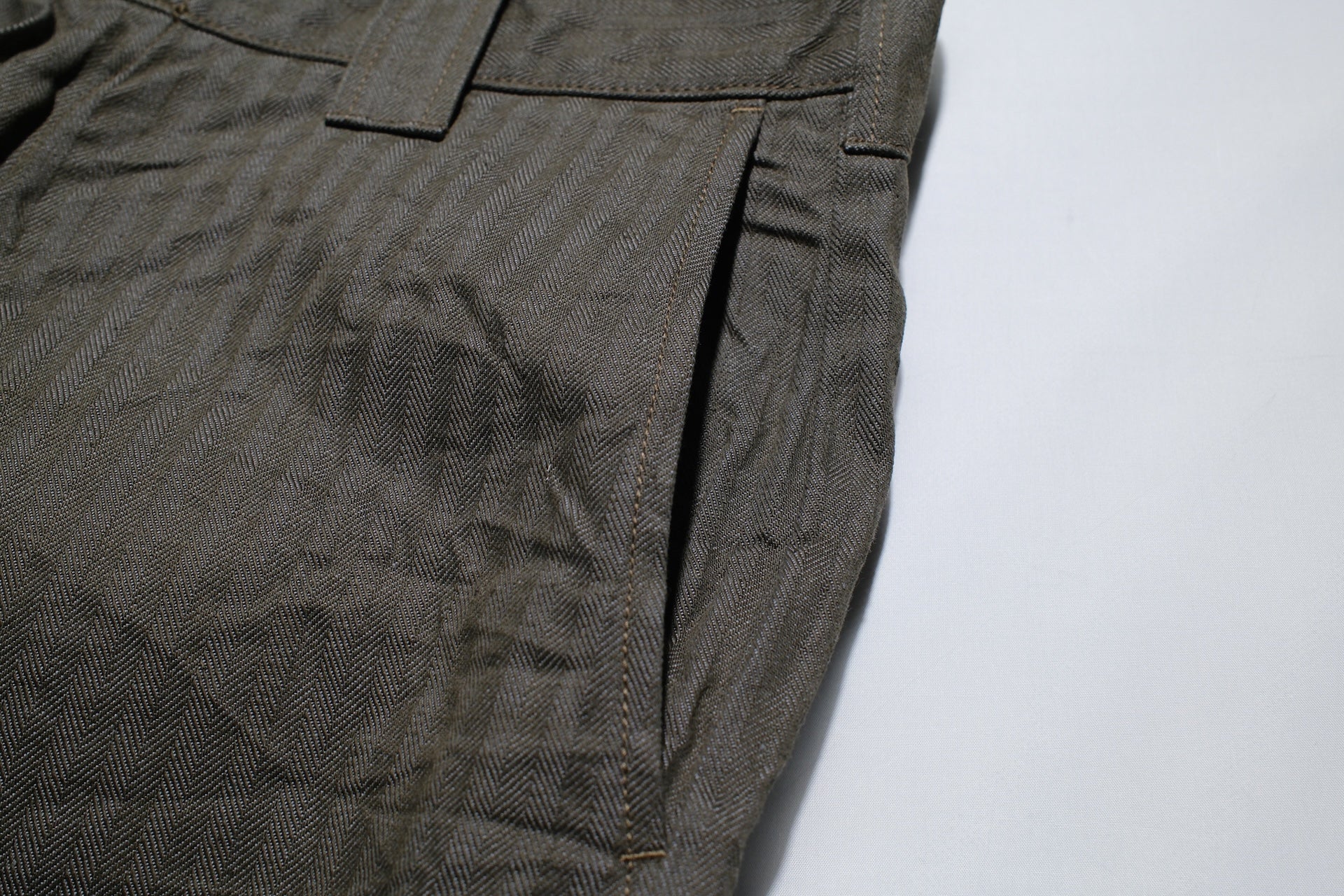 Samurai 13oz HBT Denim Double-Knee Work Pants (Olive)