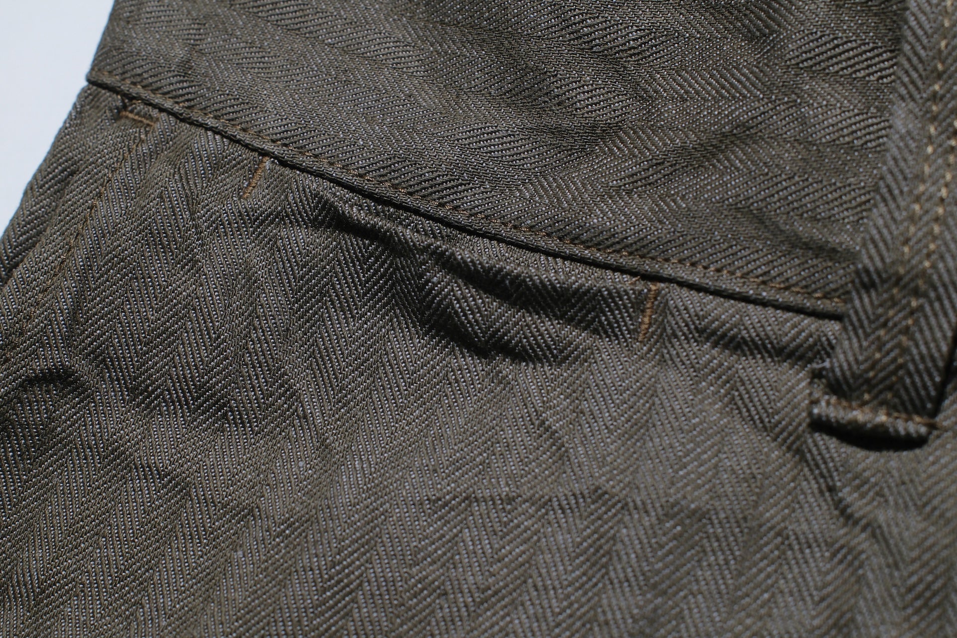Samurai 13oz HBT Denim Double-Knee Work Pants (Olive)