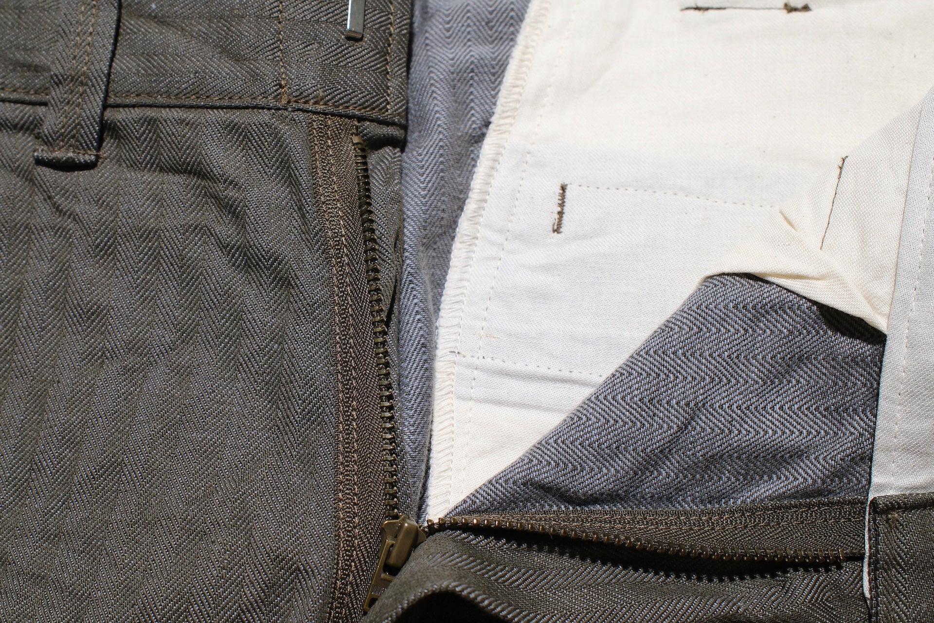 Samurai 13oz HBT Denim Double-Knee Work Pants (Olive)