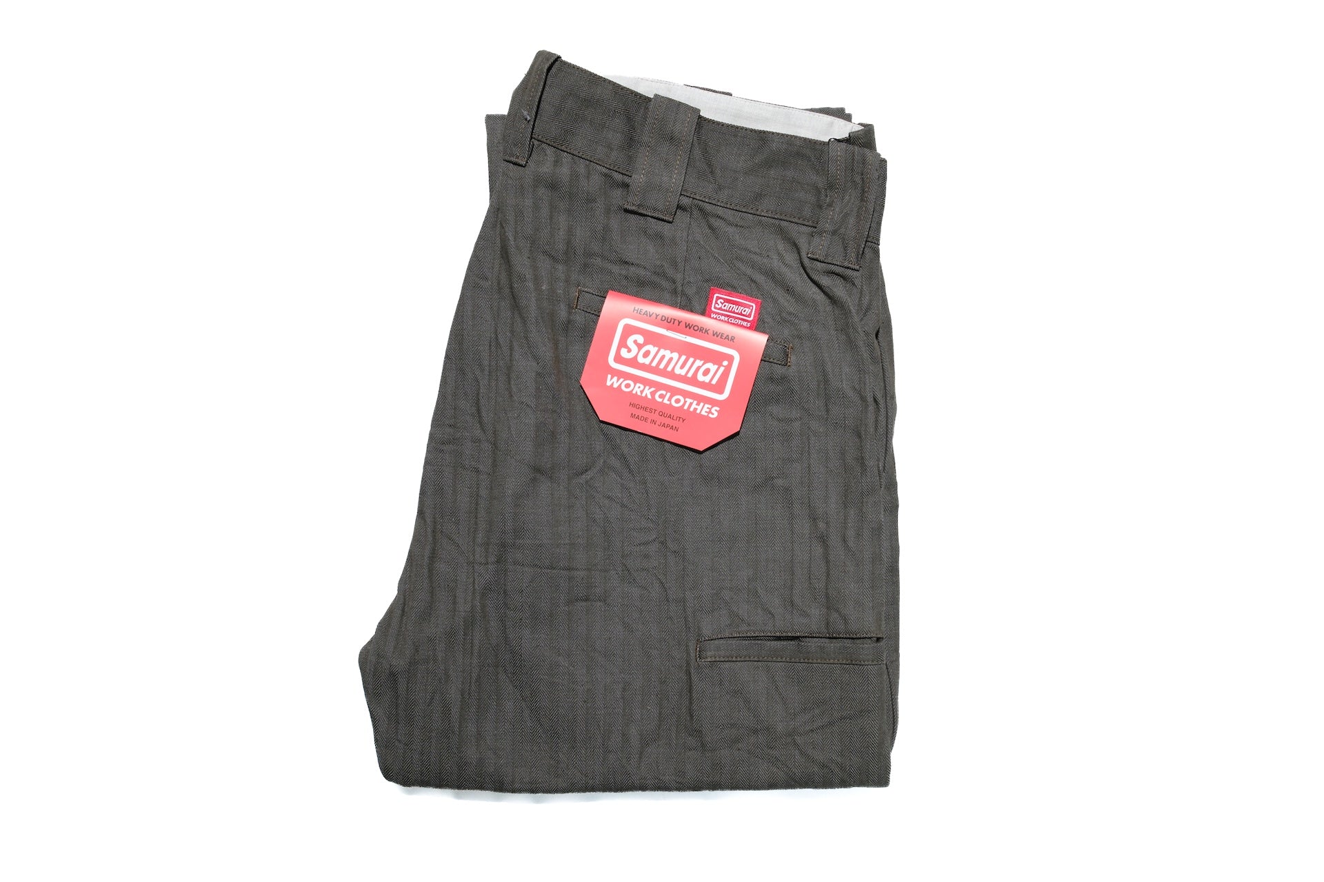Samurai 13oz HBT Denim Double-Knee Work Pants (Olive)