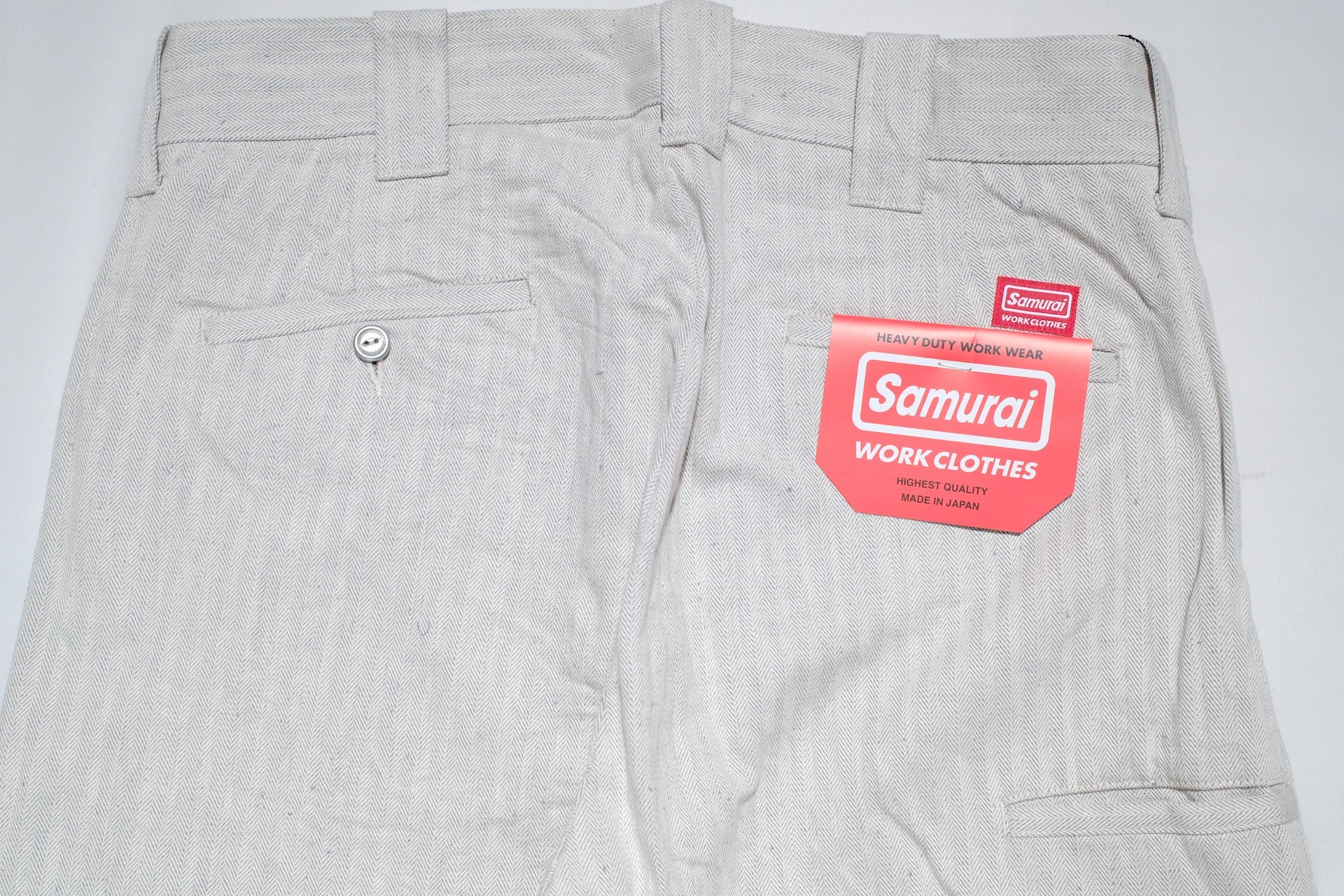 Samurai 13oz HBT Denim Double-Knee Work Pants (Oatmeal)