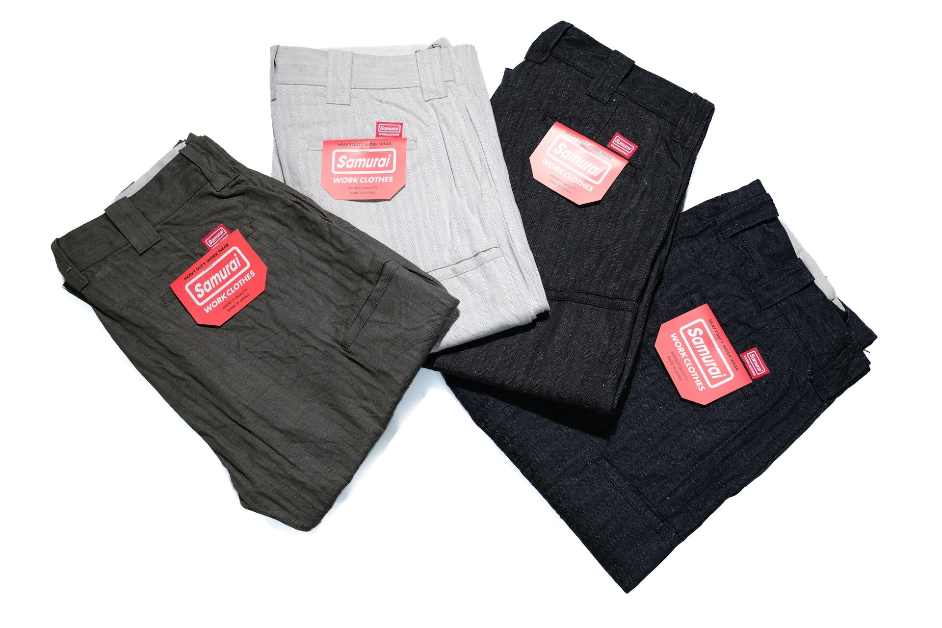 Samurai 13oz HBT Denim Double-Knee Work Pants (Oatmeal)