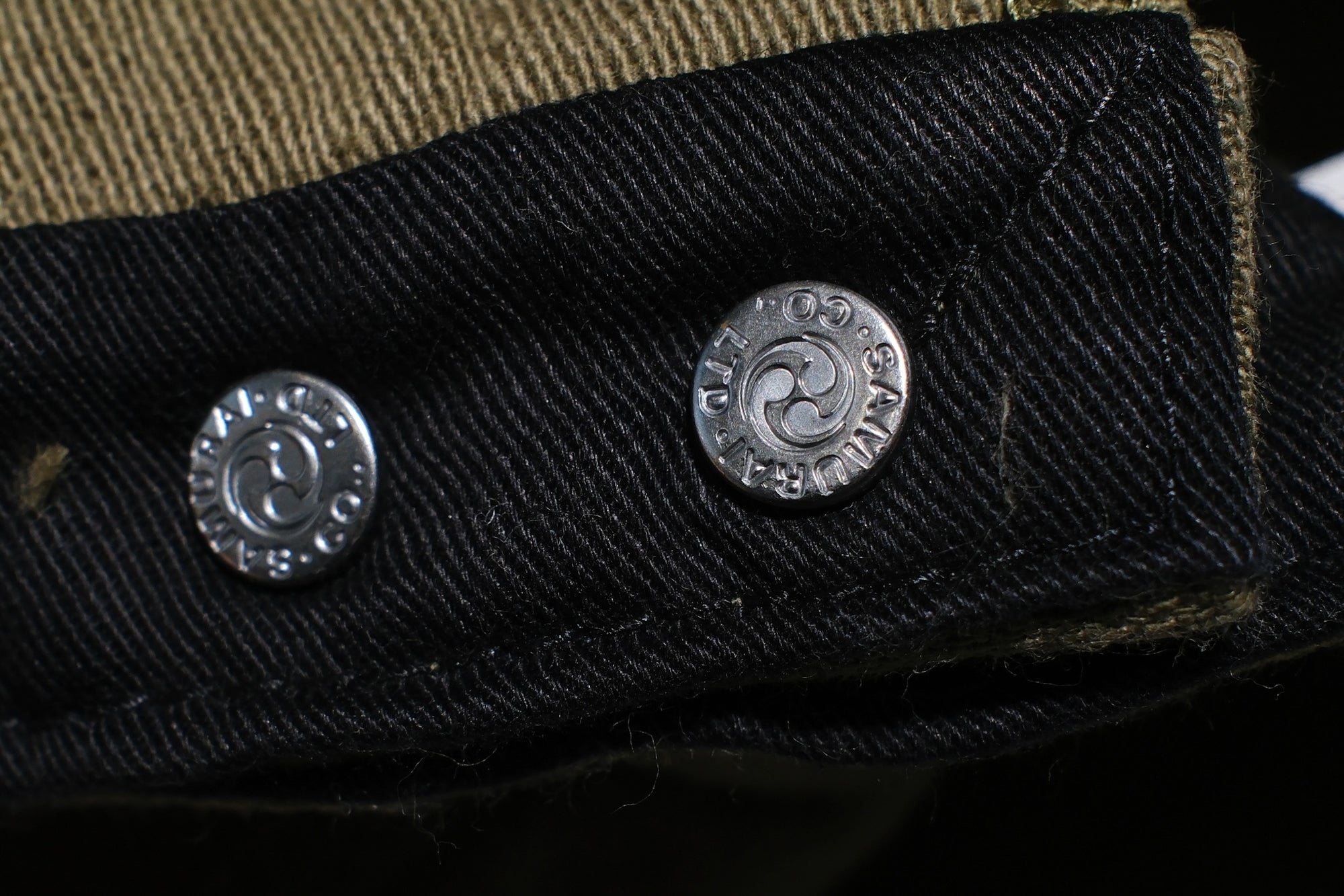 Samurai 15oz Selvage Back Satin Work Cap (Olive)