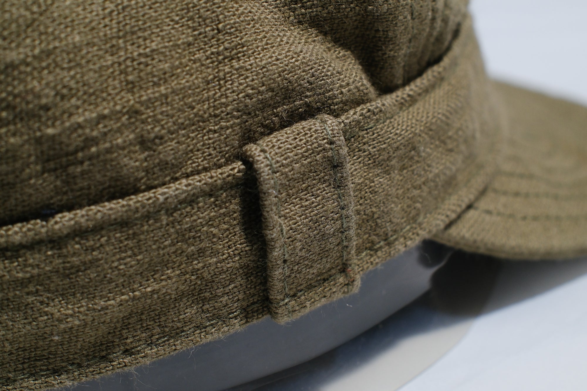 Samurai 15oz Selvage Back Satin Work Cap (Olive)