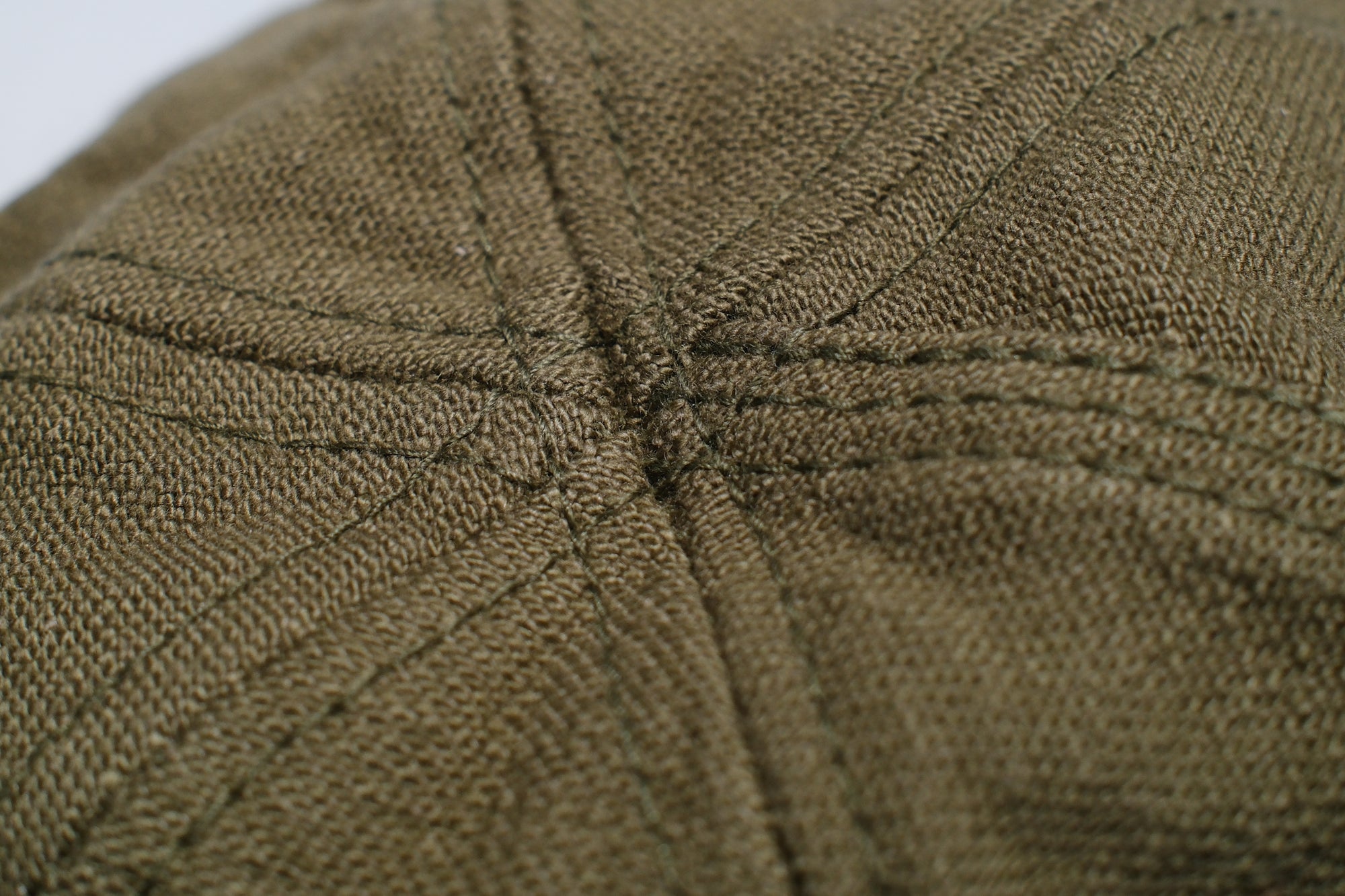 Samurai 15oz Selvage Back Satin Work Cap (Olive)