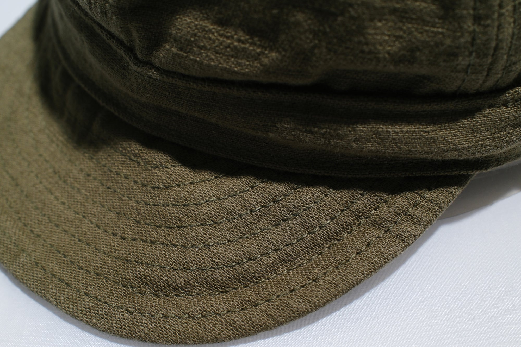 Samurai 15oz Selvage Back Satin Work Cap (Olive)