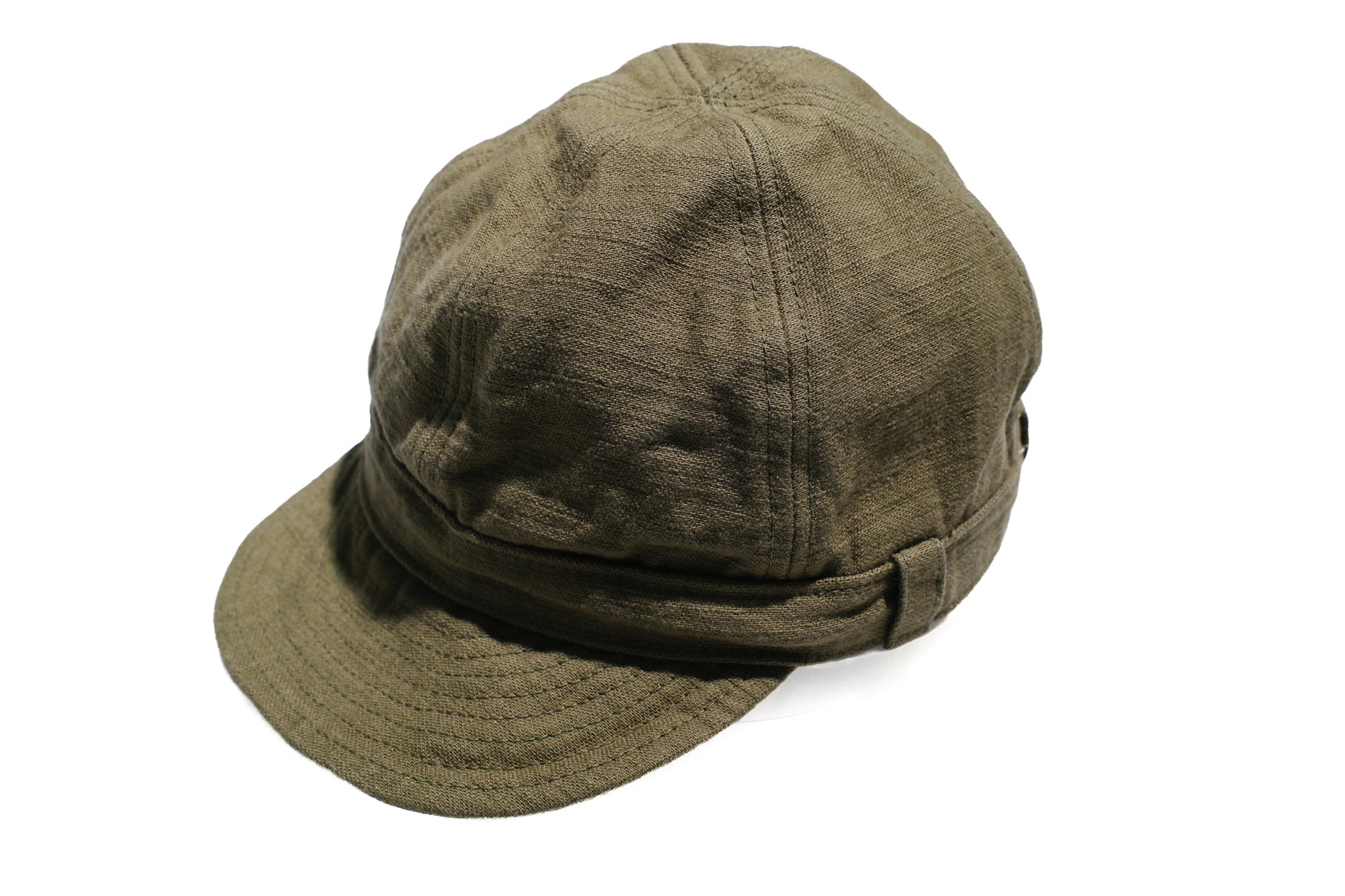 Samurai 15oz Selvage Back Satin Work Cap (Olive)