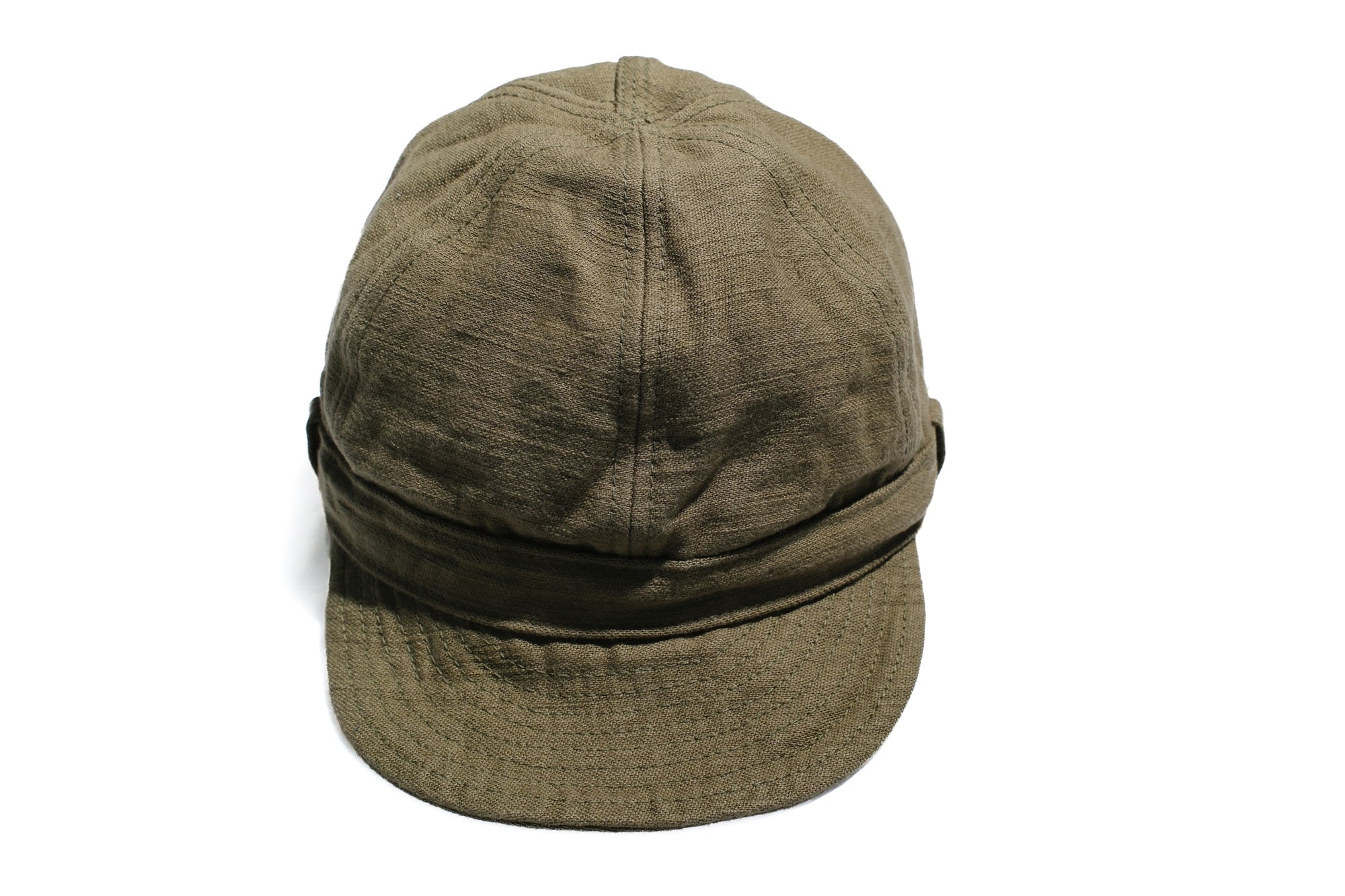 Samurai 15oz Selvage Back Satin Work Cap (Olive)