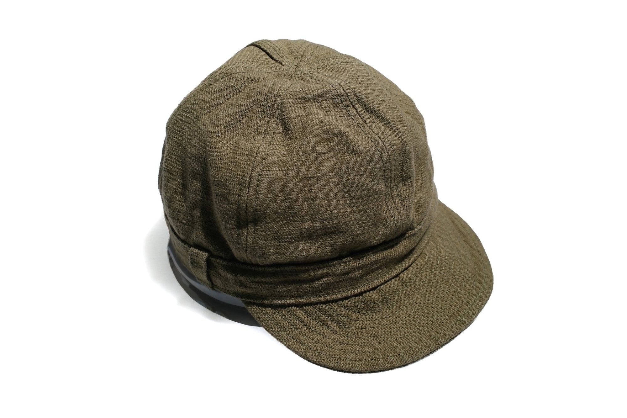 Samurai 15oz Selvage Back Satin Work Cap (Olive)