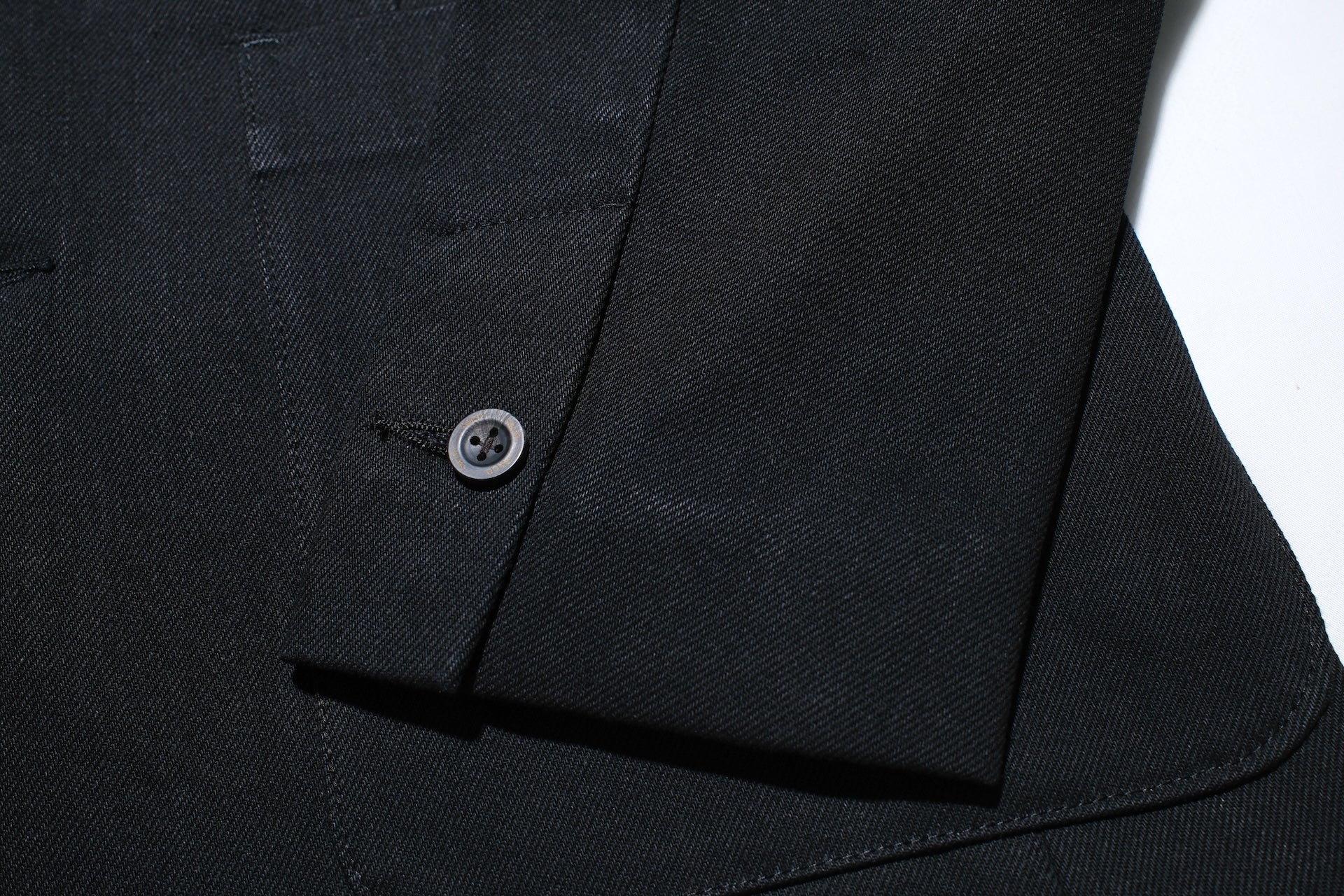 Sugar & Co. “Ivy Senior” 13.5oz Denim Tailored Blazer (Solid Black)