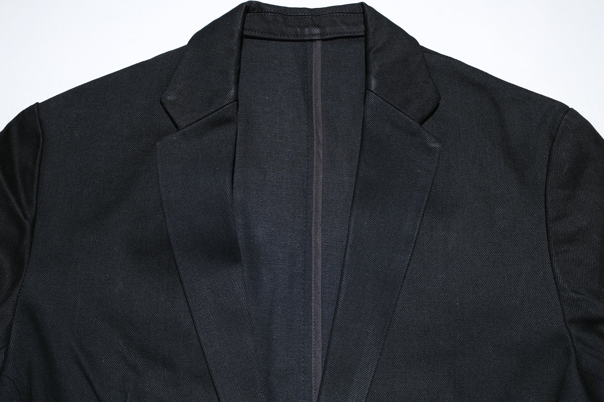 Sugar & Co. “Ivy Senior” 13.5oz Denim Tailored Blazer (Solid Black)
