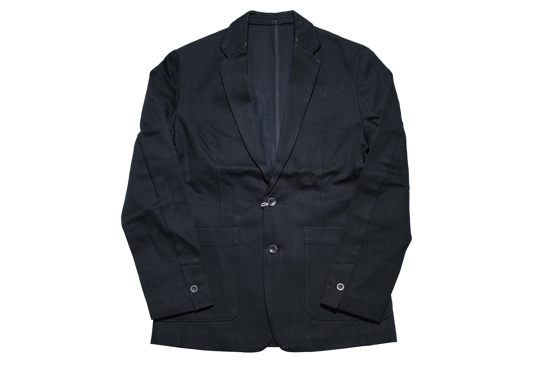 Sugar & Co. “Ivy Senior” 13.5oz Denim Tailored Blazer (Solid Black)