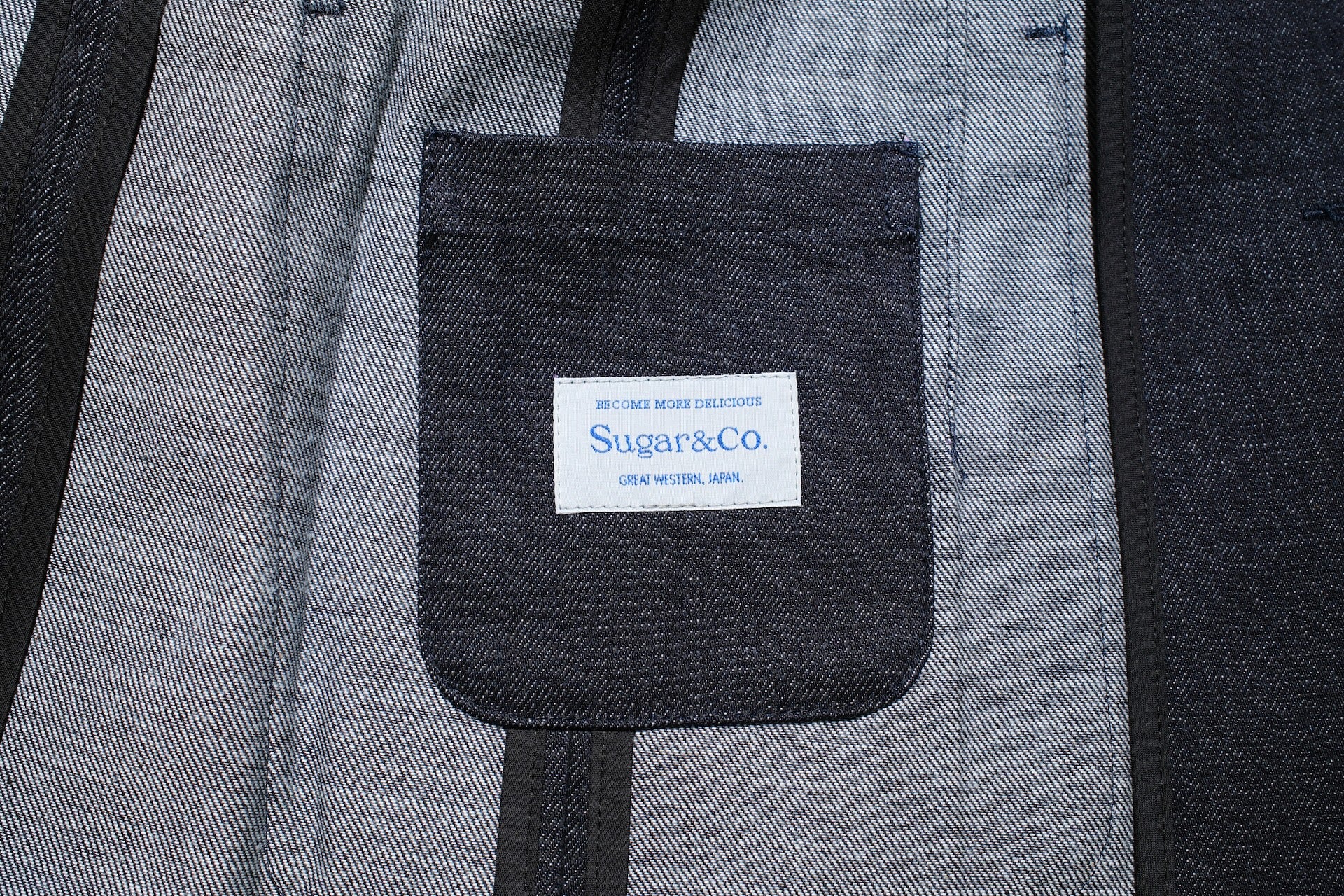 Sugar & Co. “Ivy Senior” 13.5oz Denim Tailored Blazer (Grand Indigo)