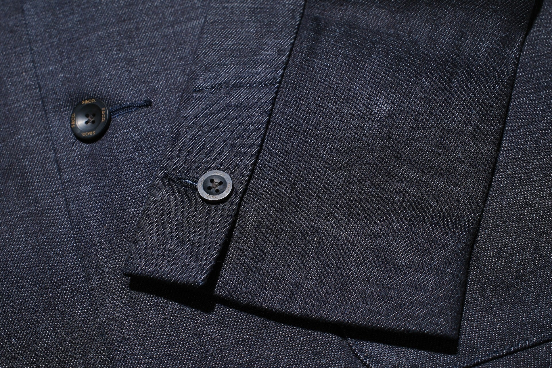 Sugar & Co. “Ivy Senior” 13.5oz Denim Tailored Blazer (Grand Indigo)