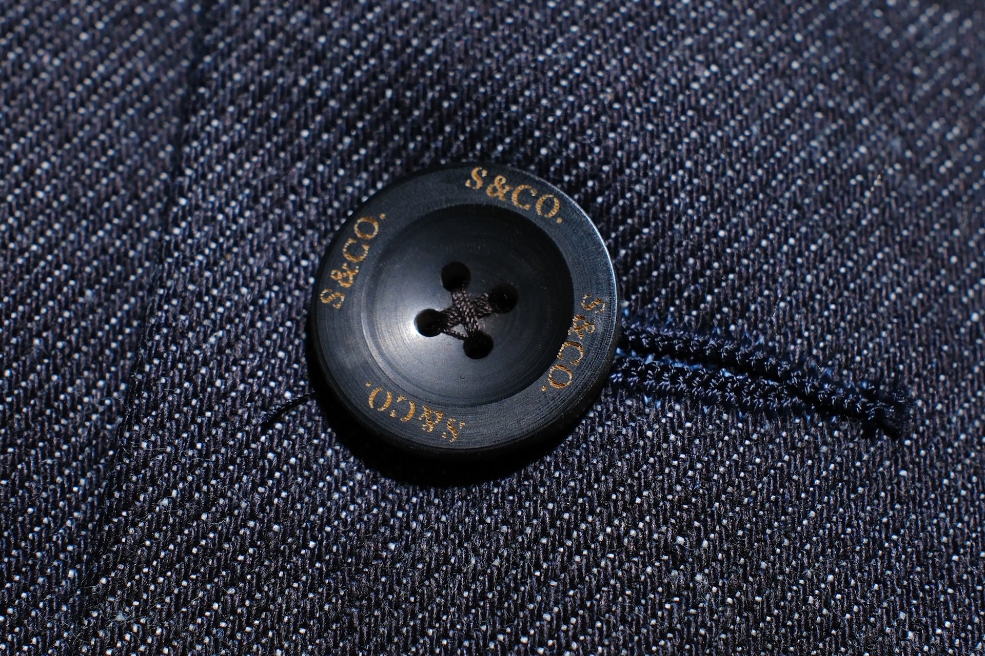 Sugar & Co. “Ivy Senior” 13.5oz Denim Tailored Blazer (Grand Indigo)