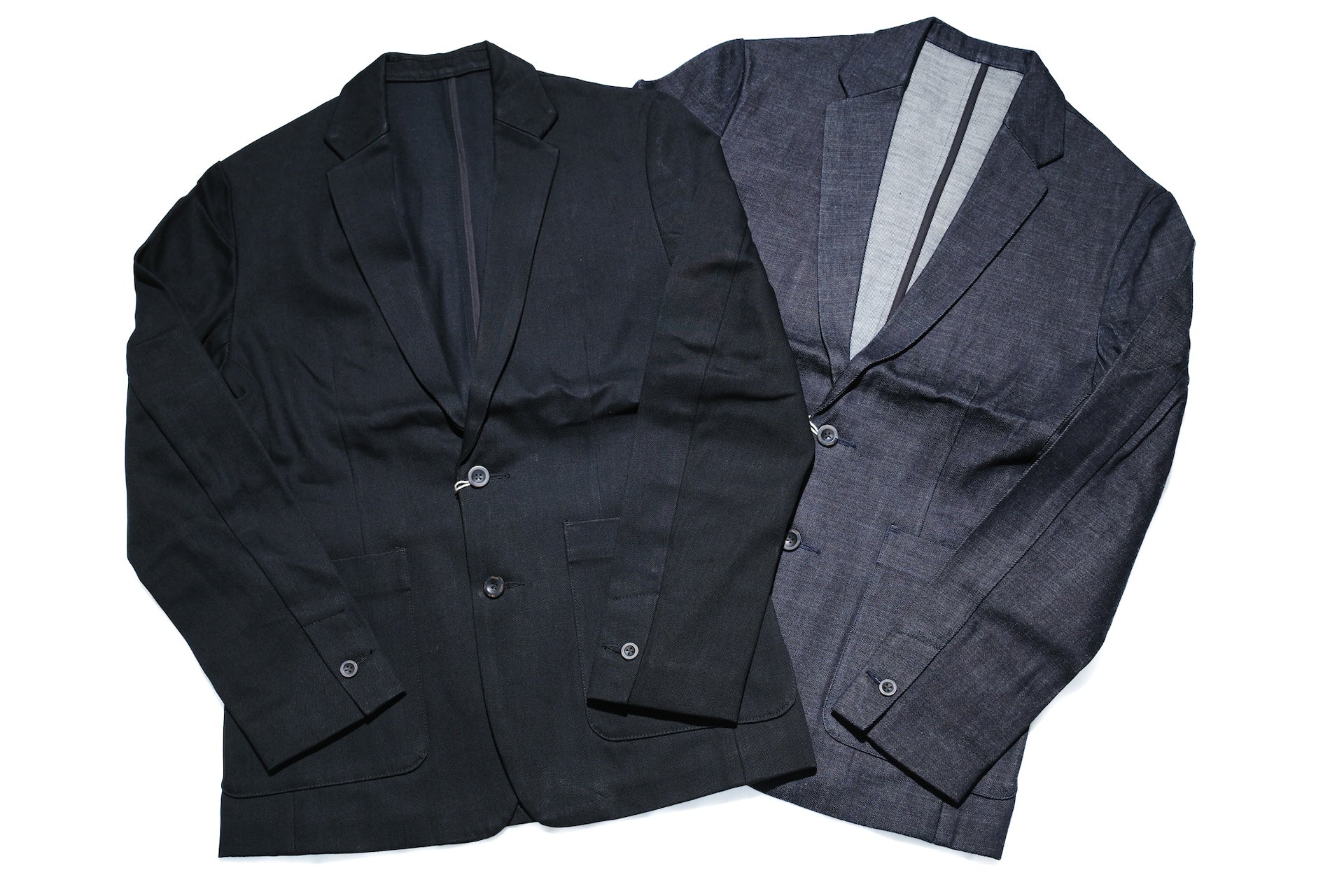 Sugar & Co. “Ivy Senior” 13.5oz Denim Tailored Blazer (Solid Black)