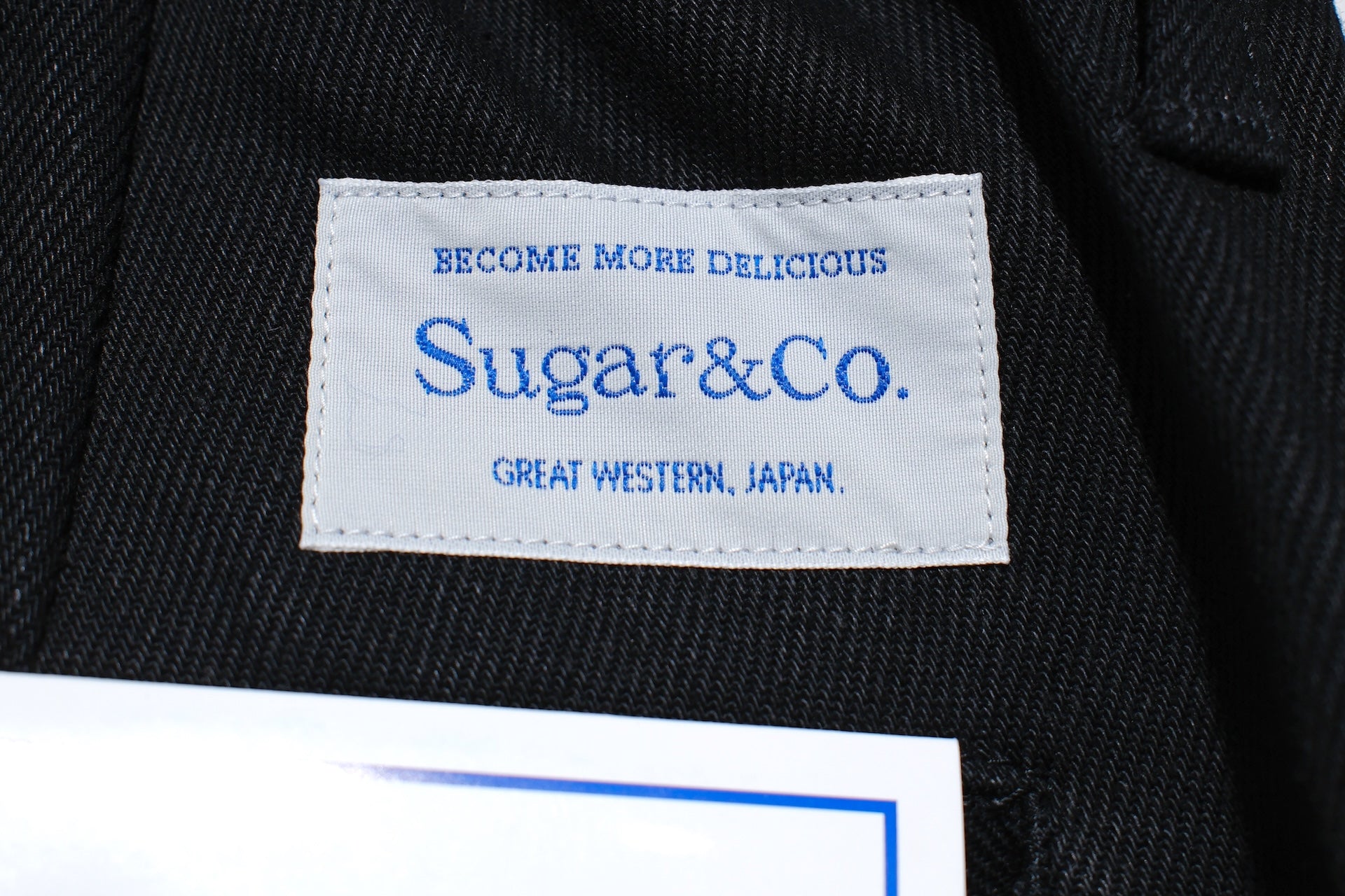 Sugar & Co. “Ivy Senior” 13.5oz Slim-fit Denim Trousers (Solid Black)
