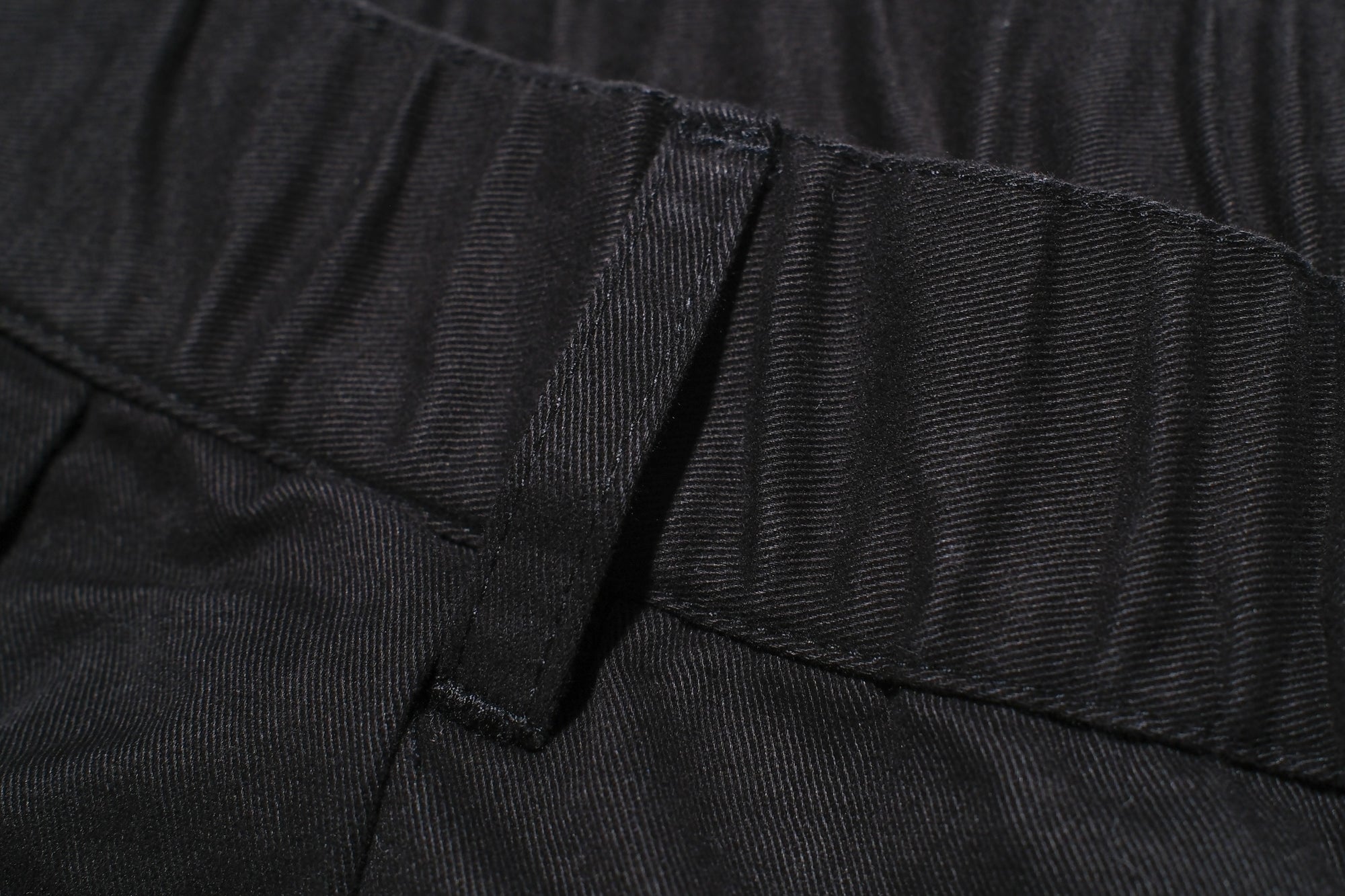 Sugar & Co. “Ivy Senior” Moleskin Loose-Straight Chino Trousers (Black)