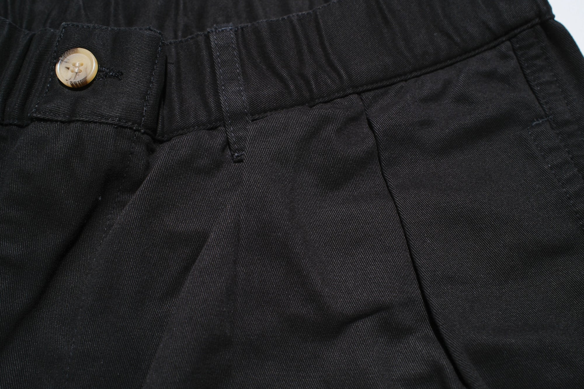 Sugar & Co. “Ivy Senior” Moleskin Loose-Straight Chino Trousers (Black)