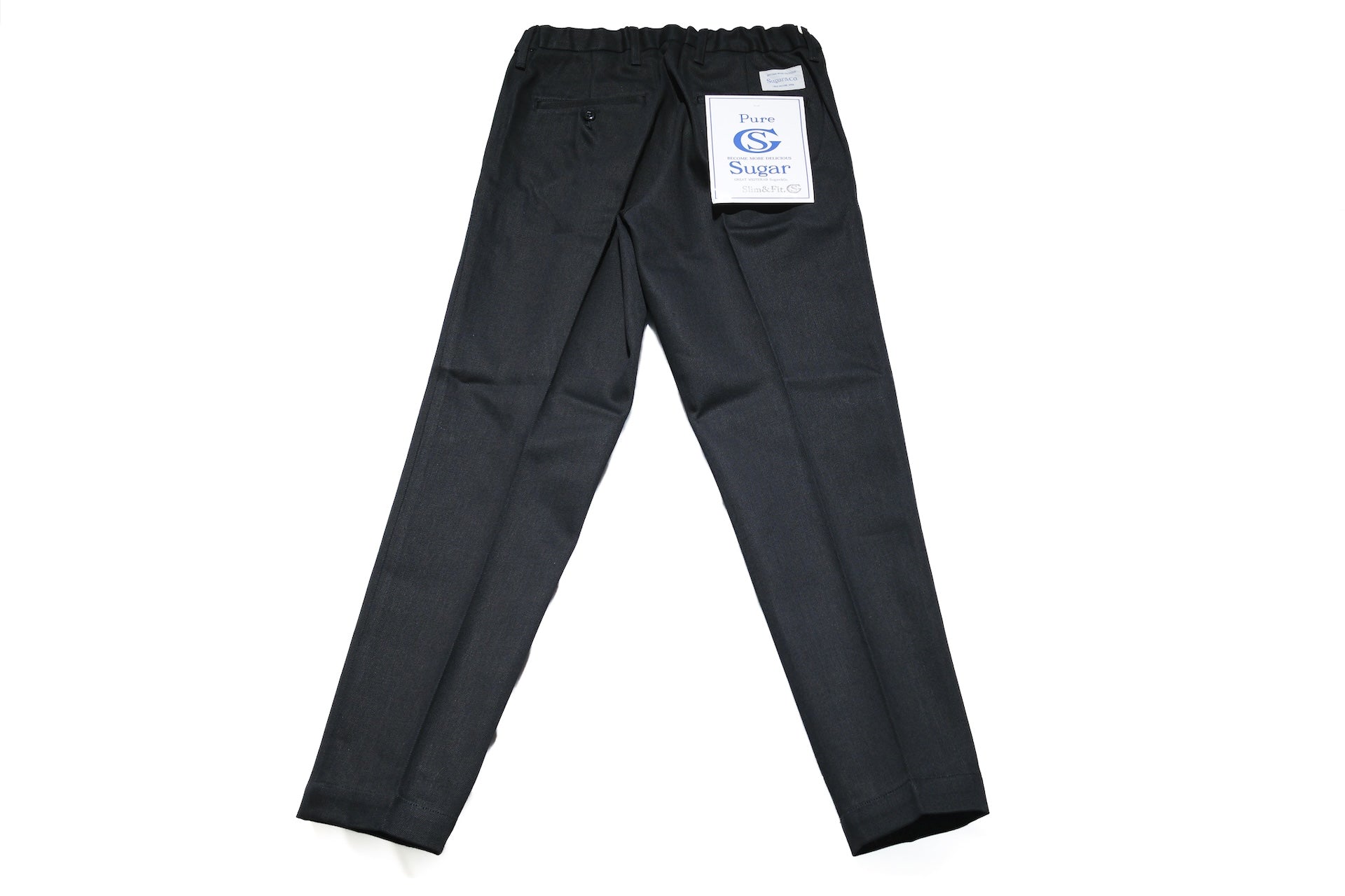 Sugar & Co. “Ivy Senior” 13.5oz Slim-fit Denim Trousers (Solid Black)